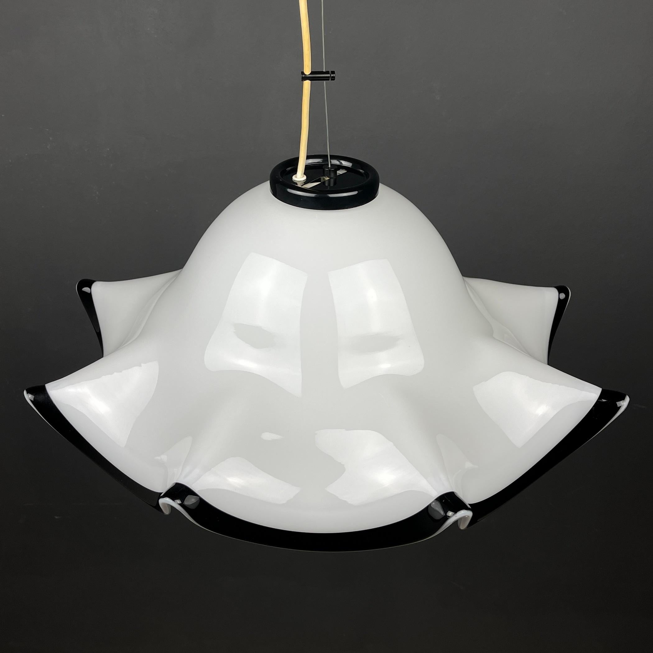 20th Century Murano Glass Pendant Lamp Italy '80s For Sale