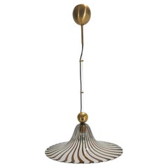 Murano Glass Pendant Lamp Lino Tagliapietra Mid-Century Modern Design Italy 70s