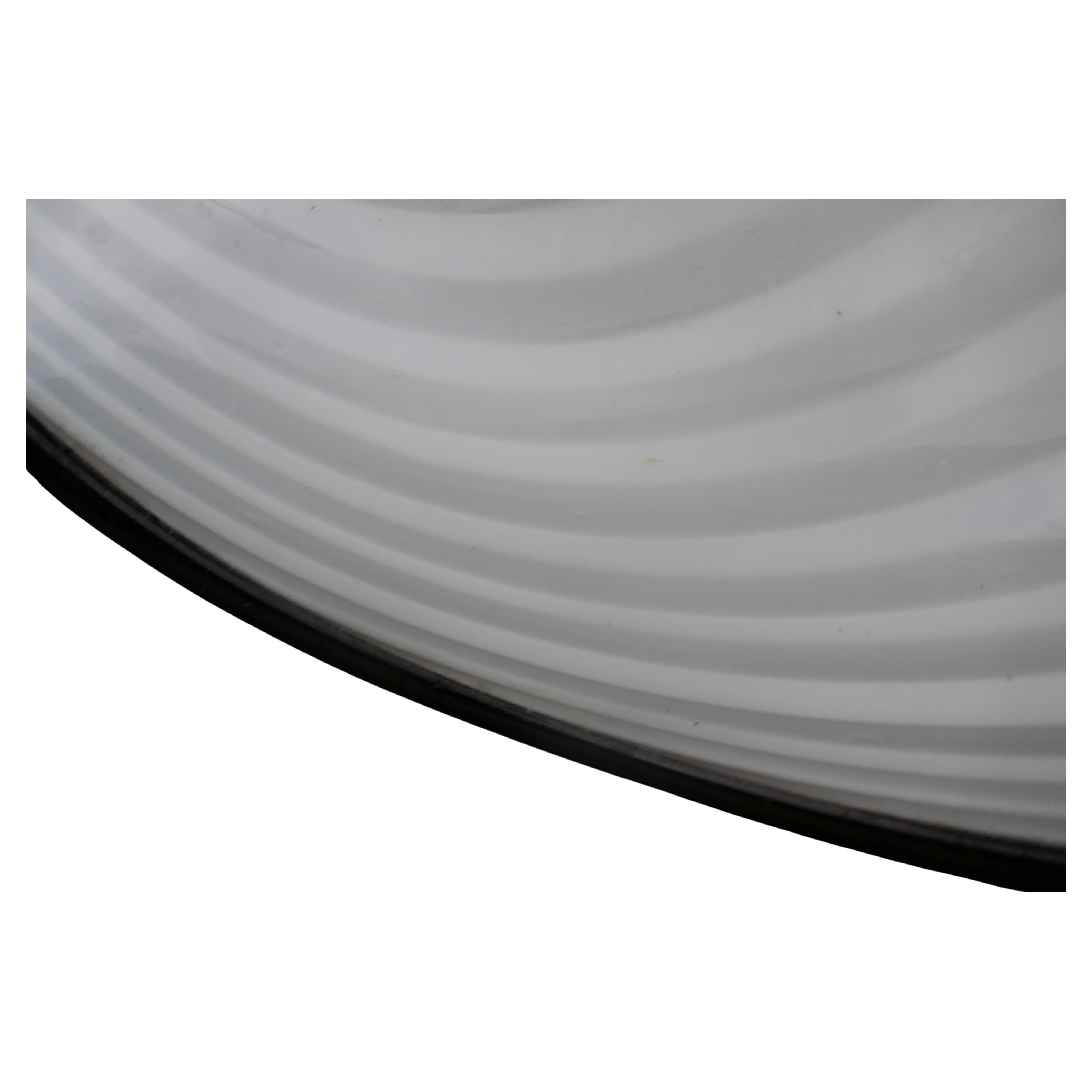 Hängeleuchte aus Muranoglas mit spiralförmigem Wirbelglas. (Mid-20th Century) im Angebot