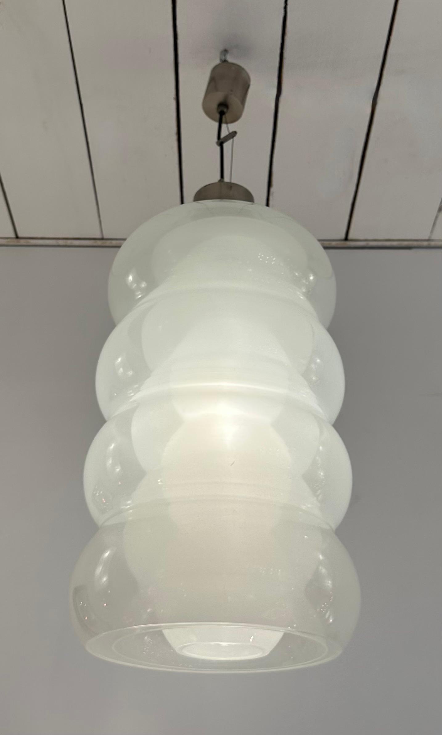 Murano Glass Pendant Light by Carlo Nason for Mazzega, Italy, 1970s 5