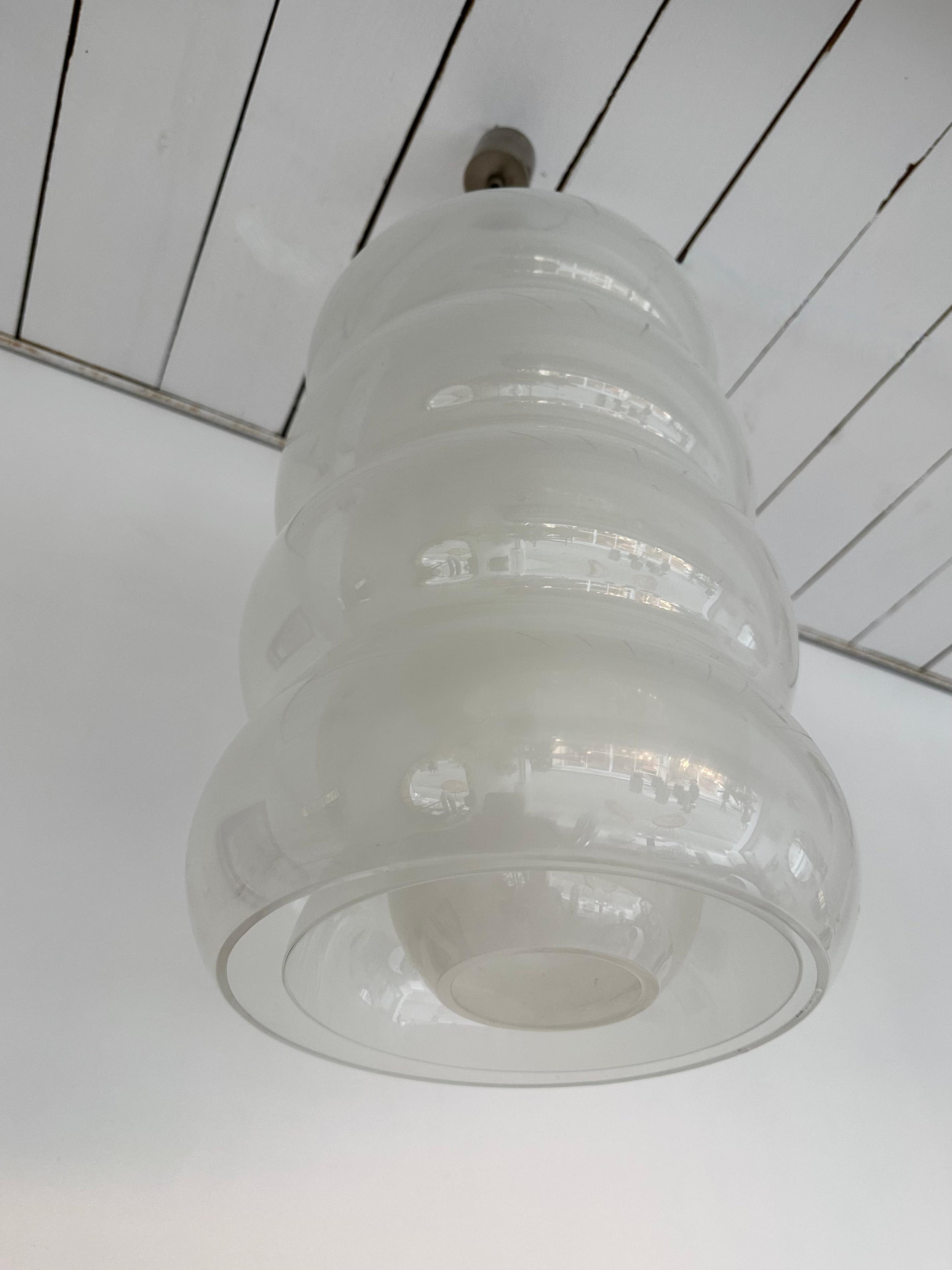 Late 20th Century Murano Glass Pendant Light by Carlo Nason for Mazzega, Italy, 1970s