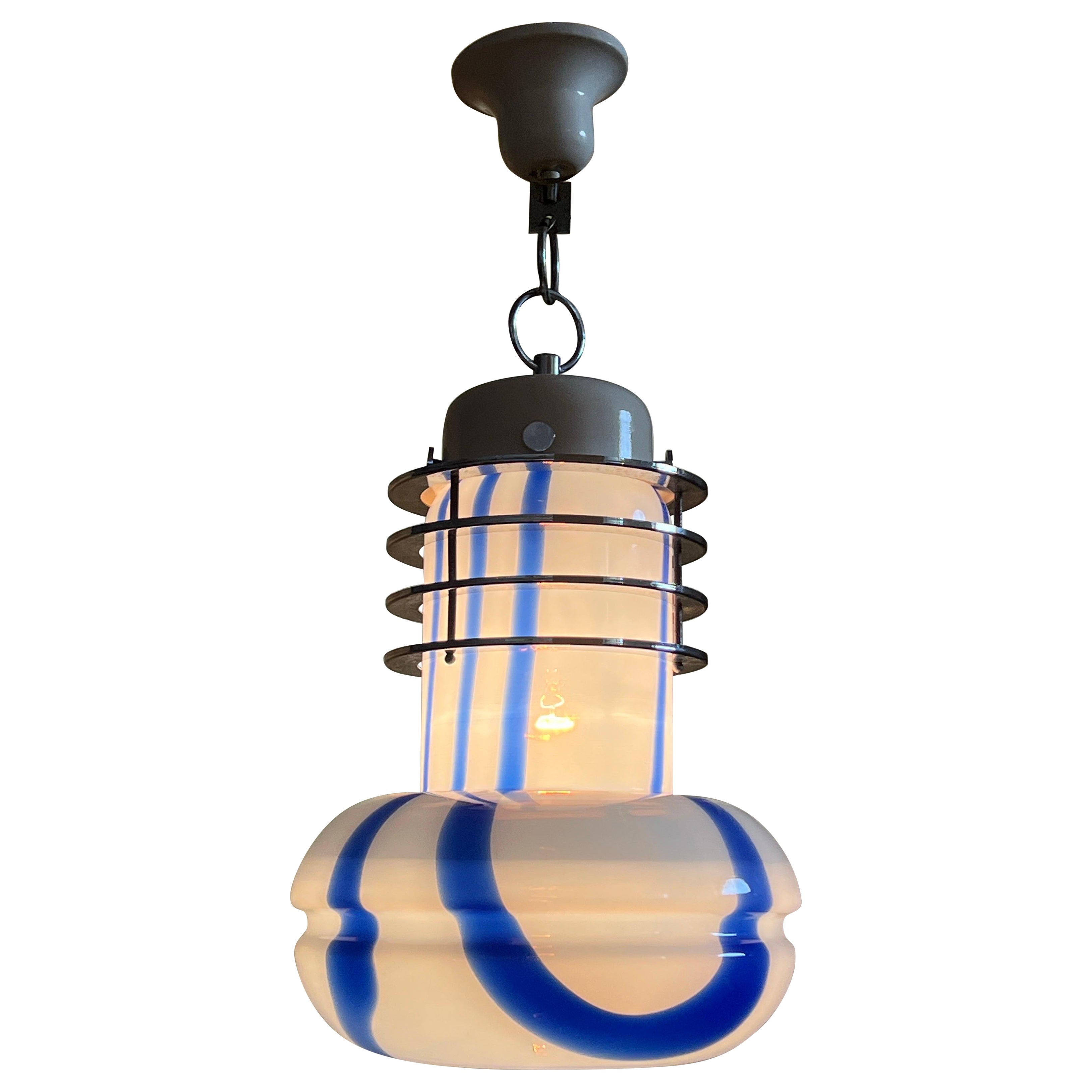 Murano Glass Pendant Light by Carlo Nason Italy 1970s For Sale