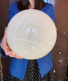 Lampe à suspension en verre de Murano par Venini, 1970