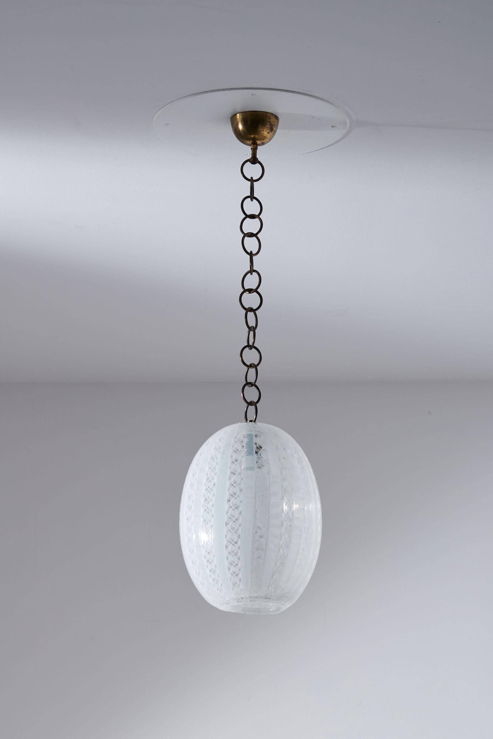 Pendelleuchte aus Murano-Glas 