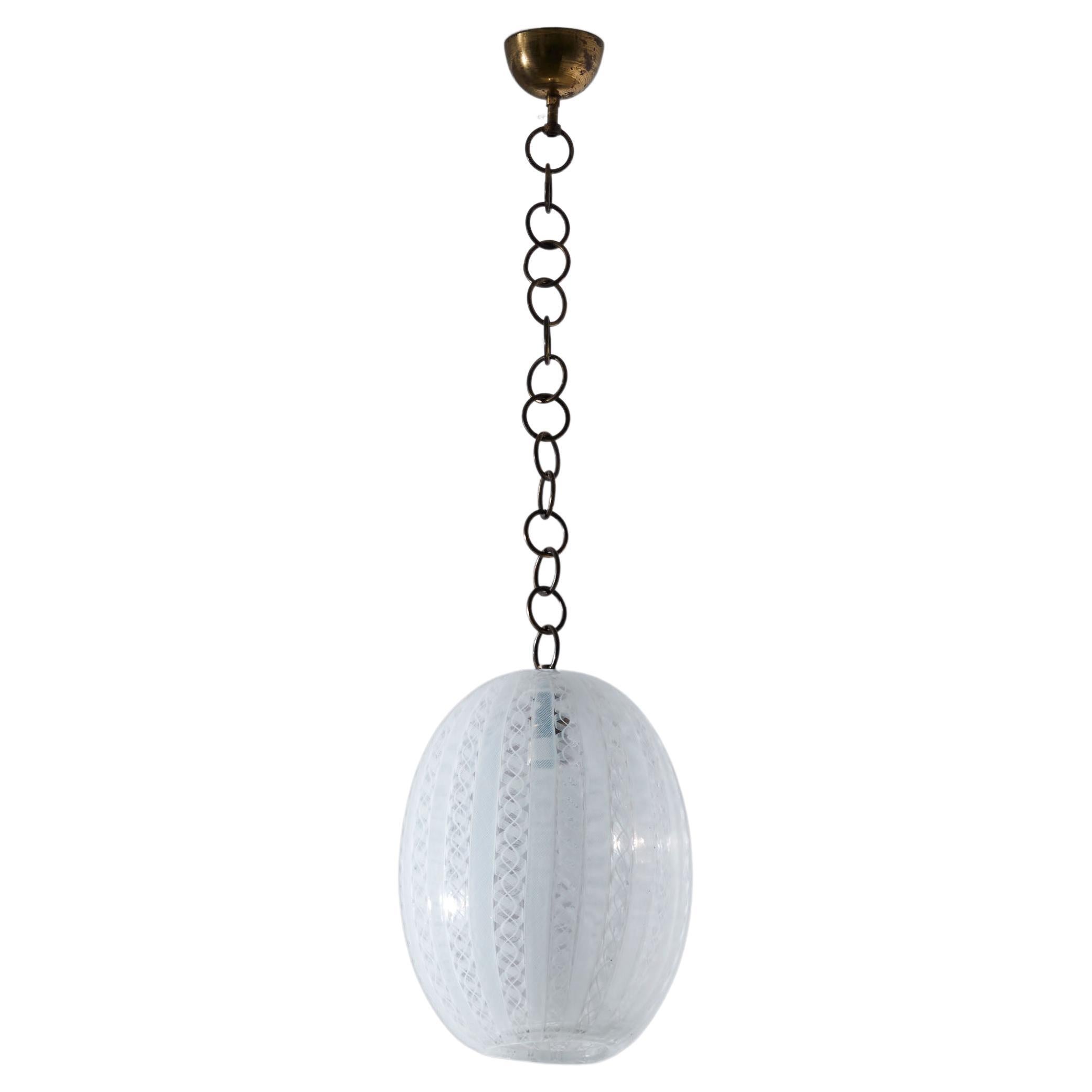 Murano Glass Pendant Light by Venini