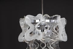 Murano Glass Pendant Light Chome Designed, Carlo Nason for Kalmar, Catena, Aust