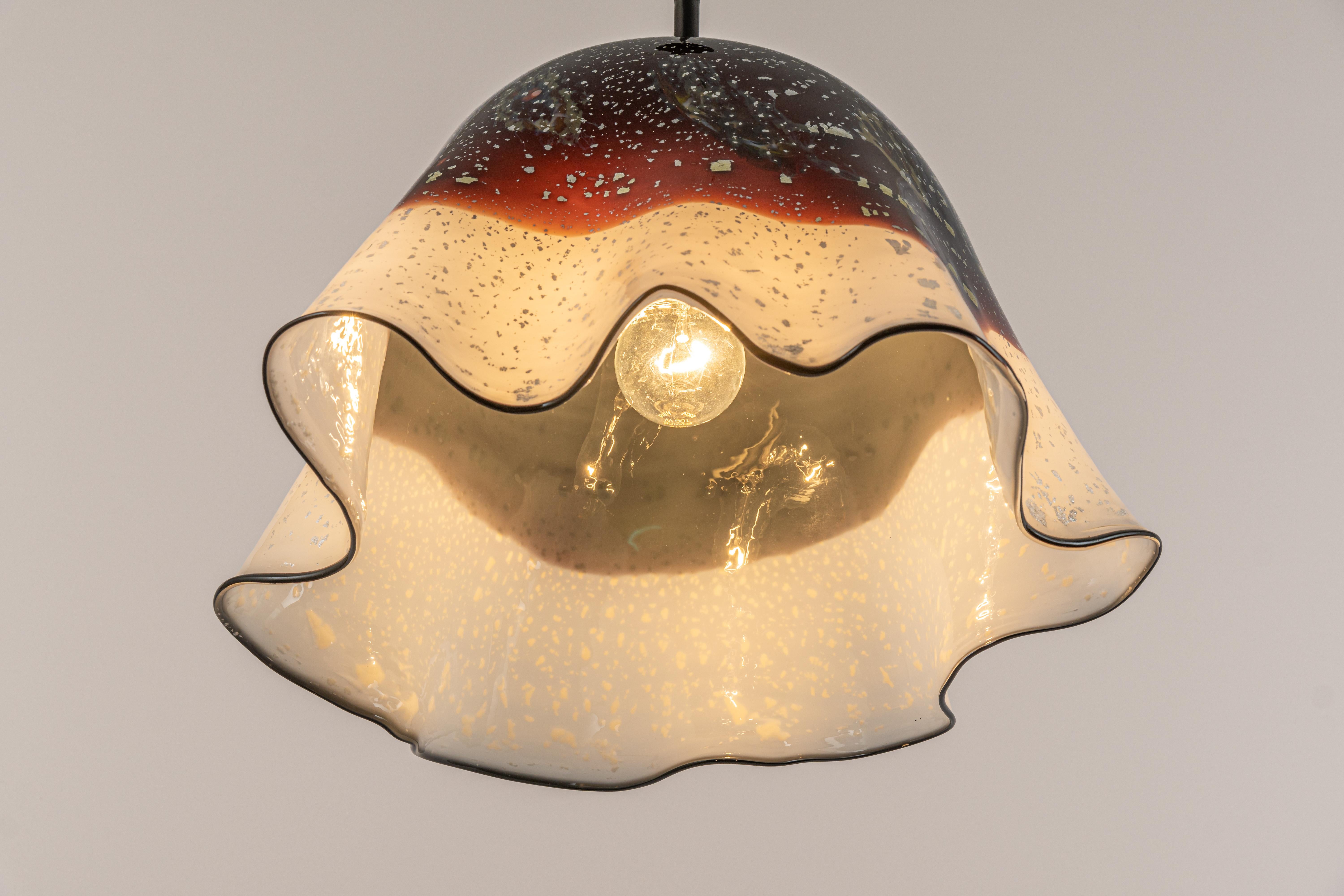 Lampe suspendue en verre de Murano Design/One Lighting, Autriche, années 1970 en vente 4