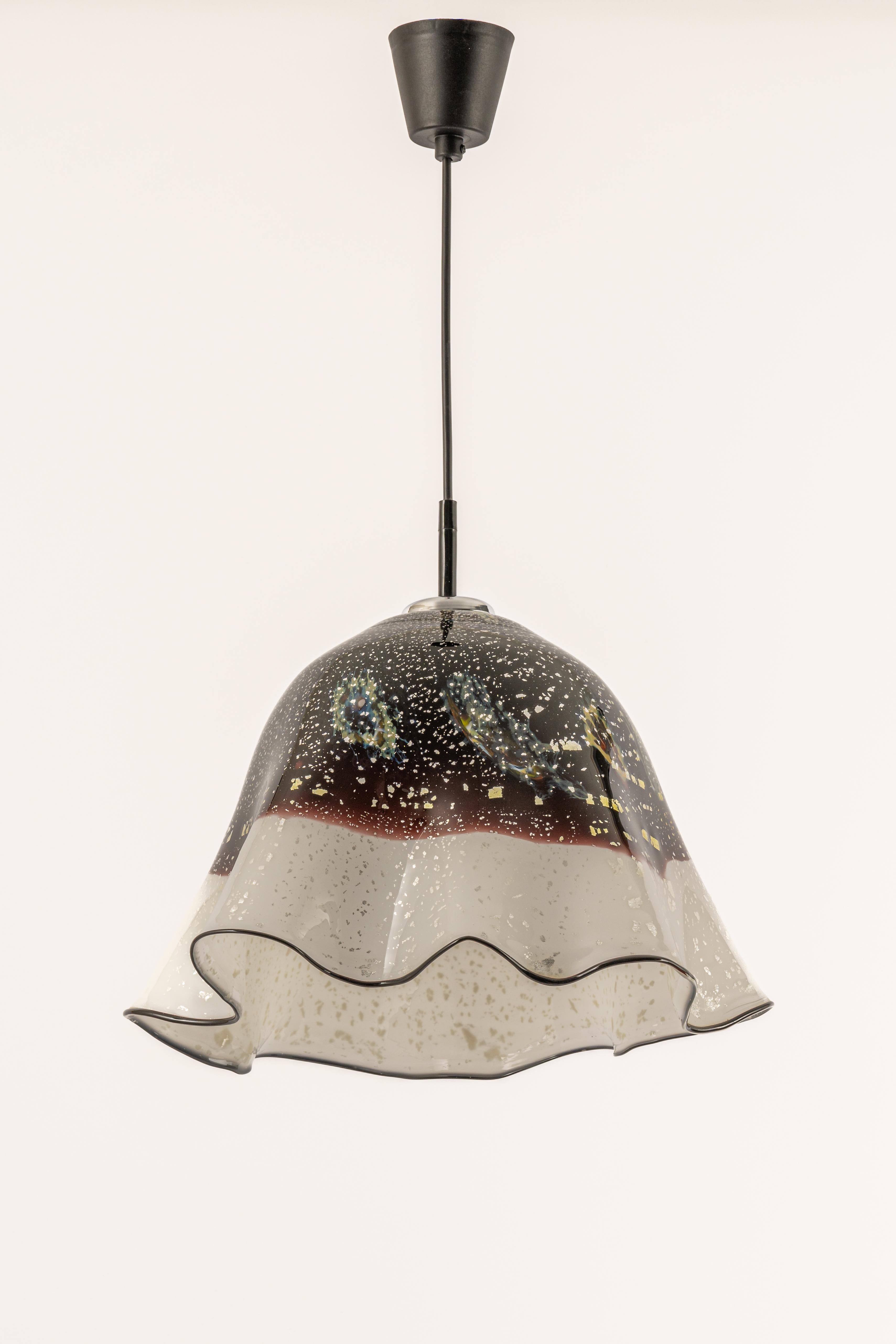 Mid-Century Modern Lampe suspendue en verre de Murano Design/One Lighting, Autriche, années 1970 en vente