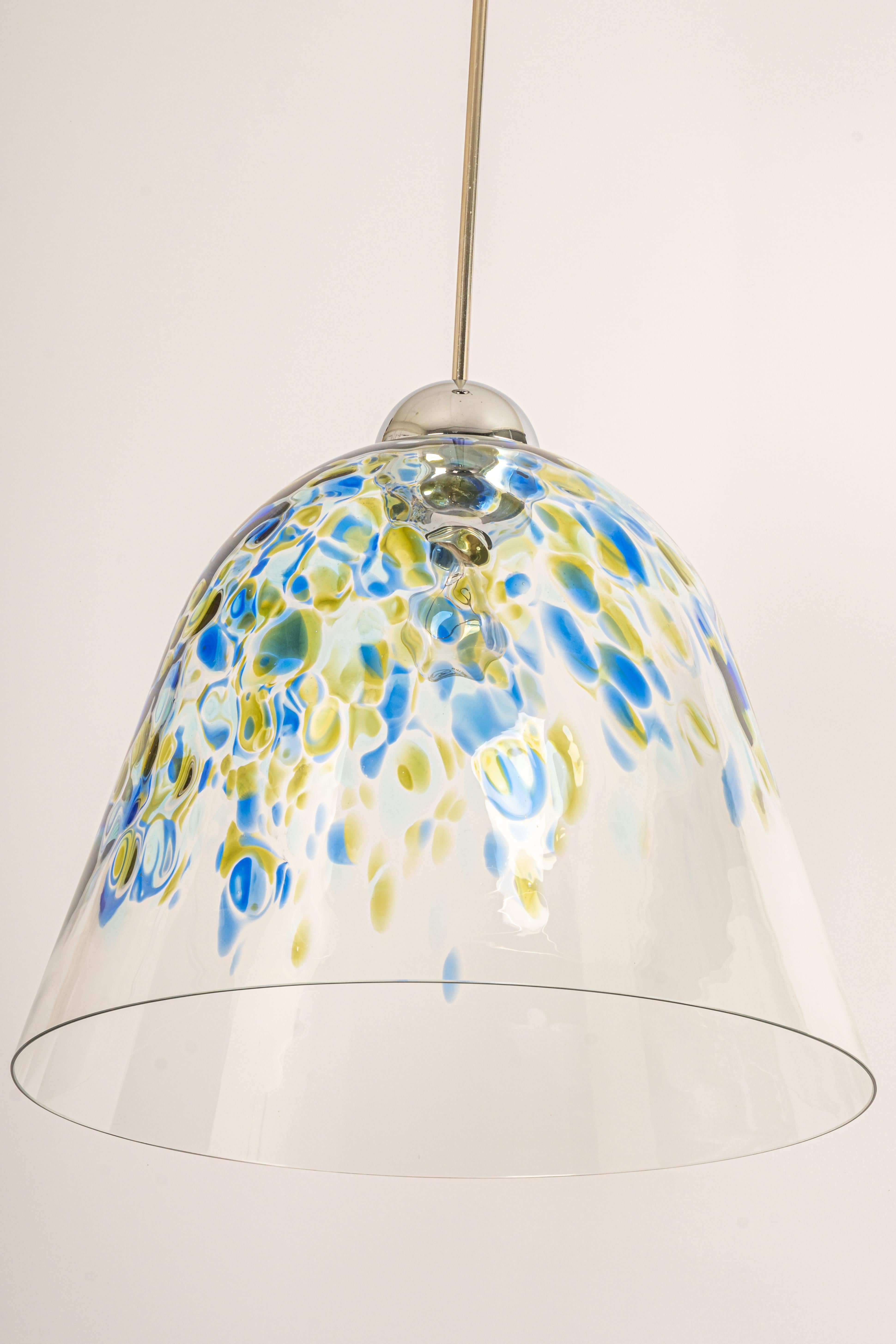 German Murano Glass Pendant Light Designed by Kalmar, Austria, 1970s For Sale