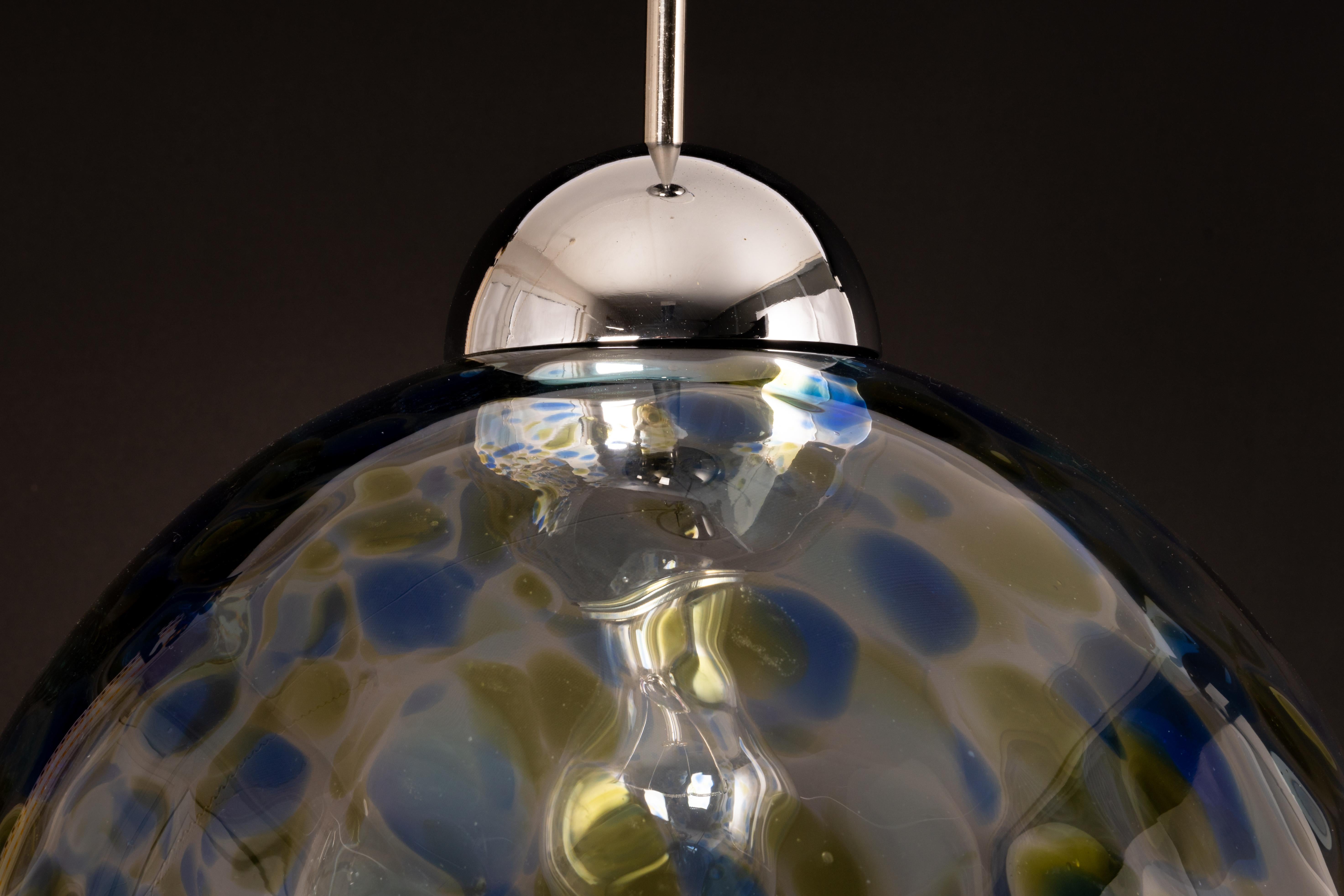 Late 20th Century Murano Glass Pendant Light Designed by Kalmar, Austria, 1970s For Sale