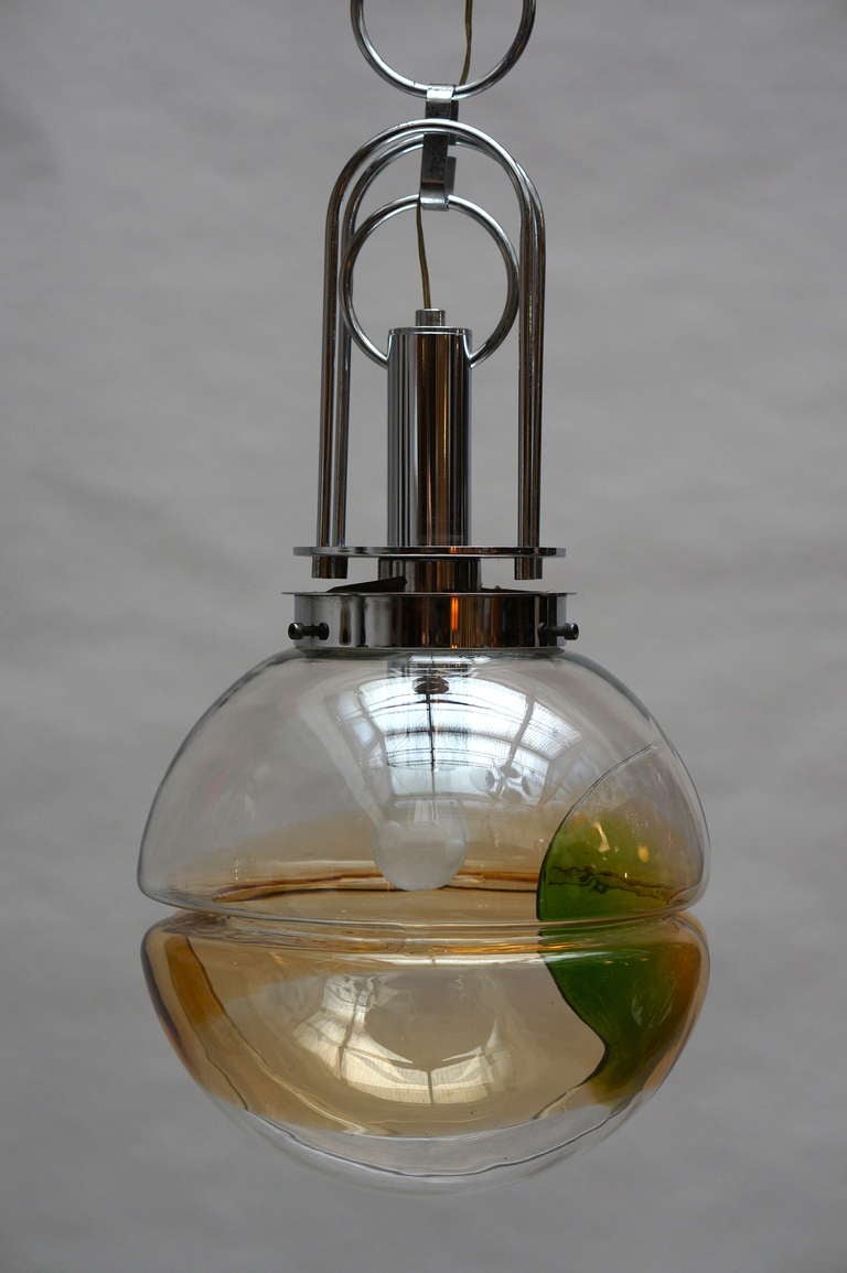 Murano Glass Pendant Light, Italy For Sale at 1stDibs
