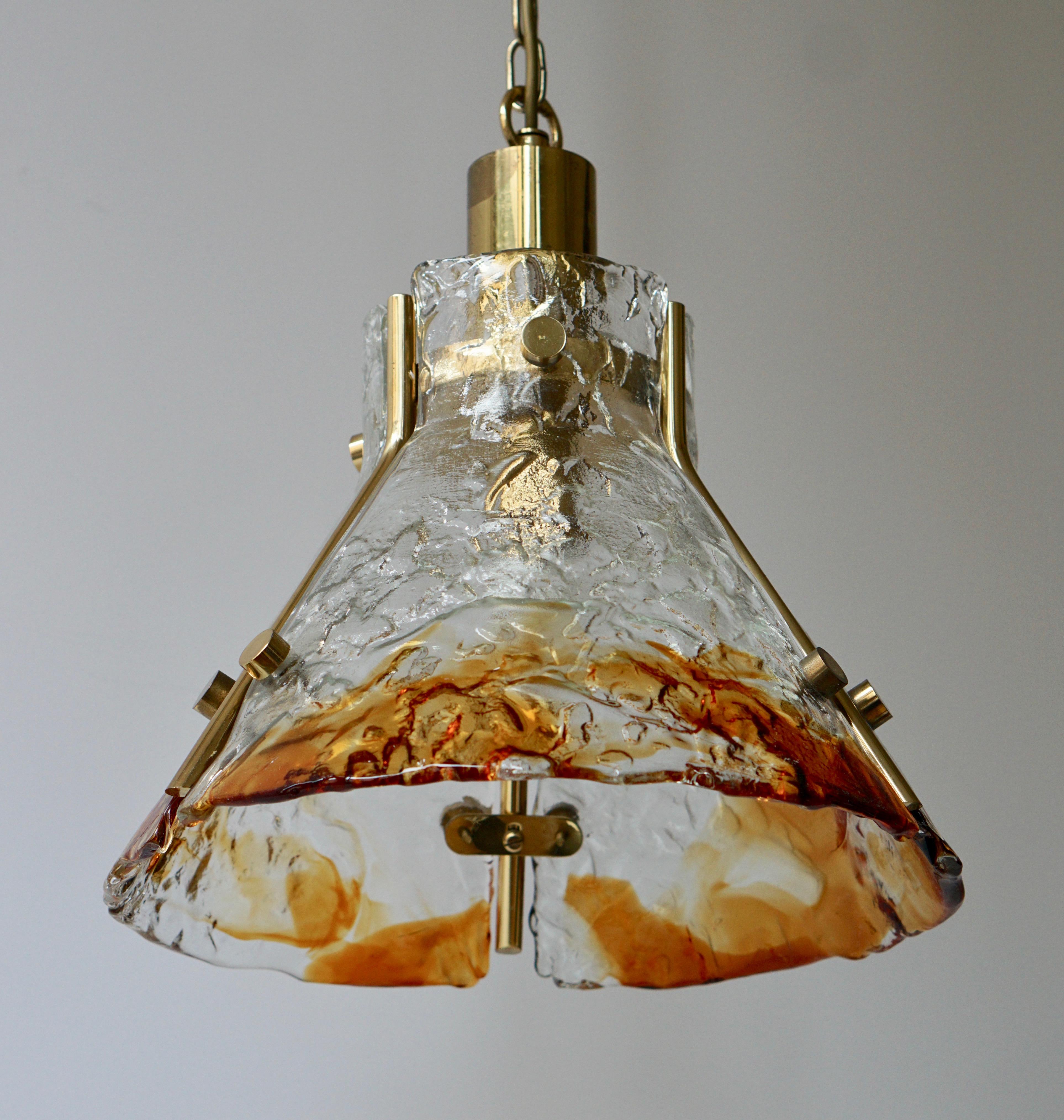 italian glass pendant light