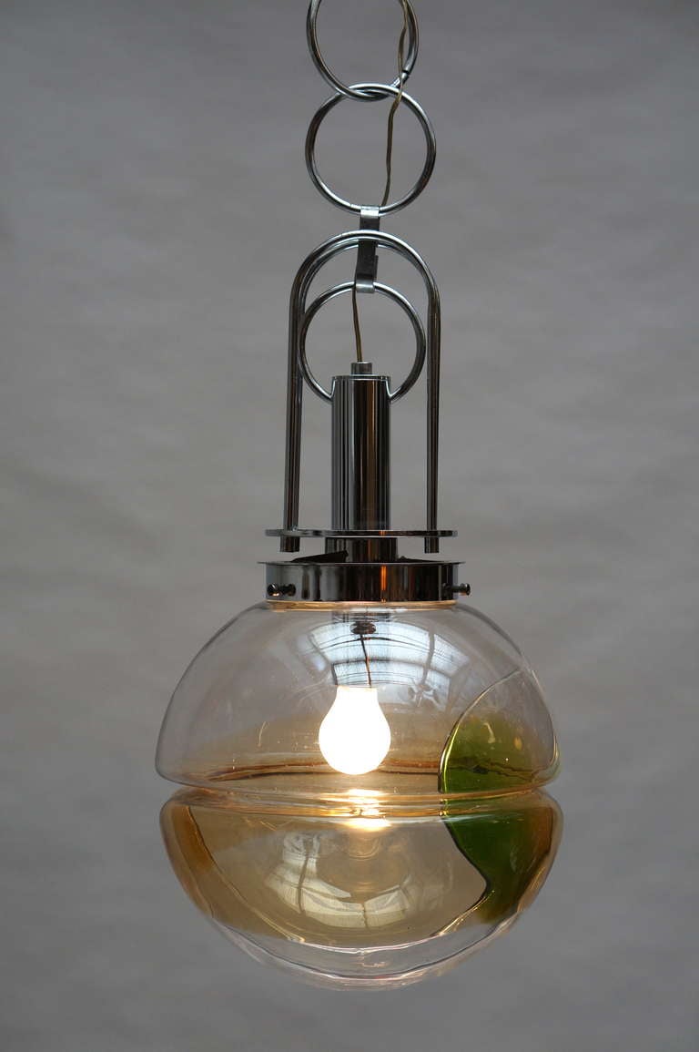 italien Lampe à suspension en verre de Murano, Italie en vente