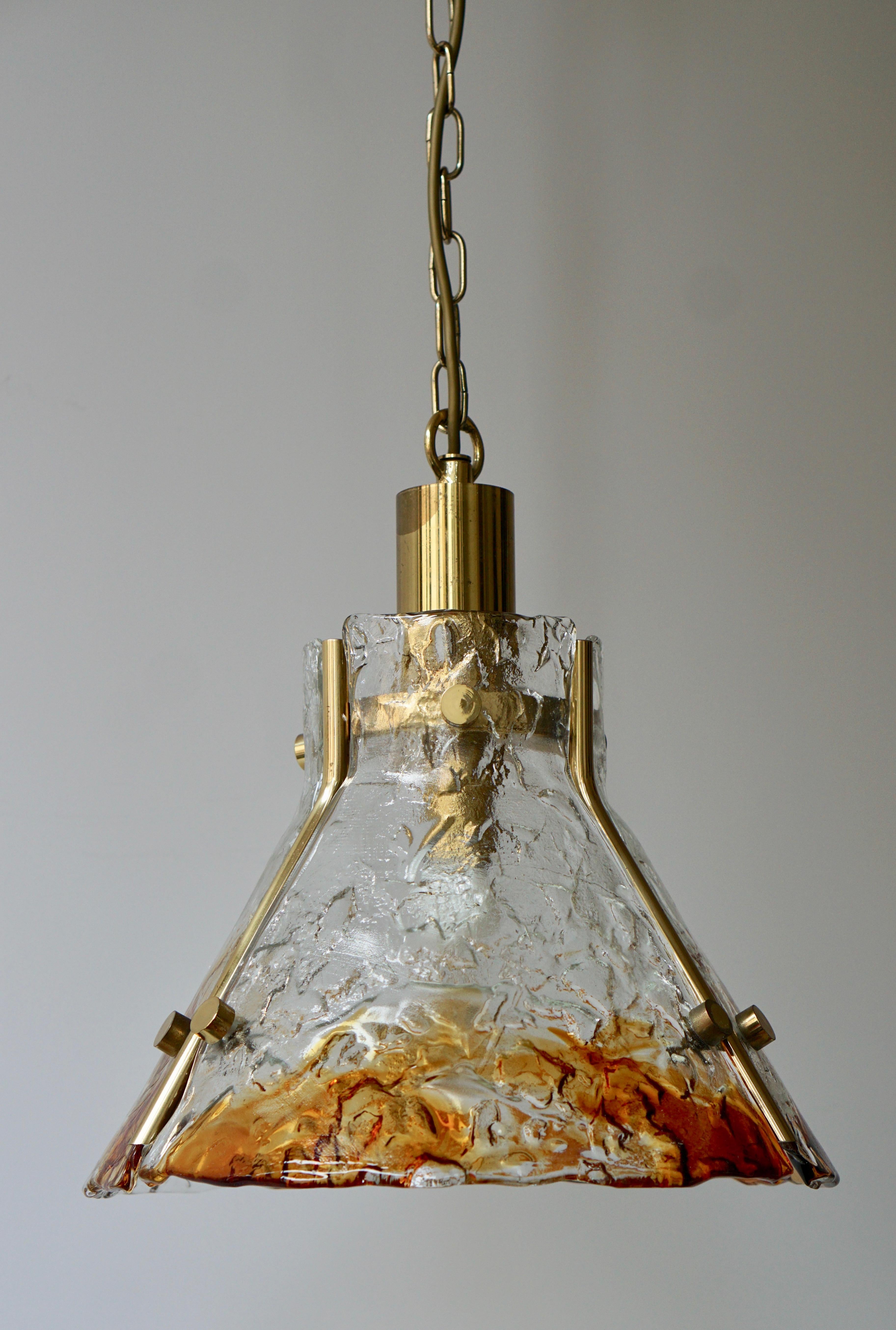 Lampe à suspension en verre de Murano, Italie en vente 1
