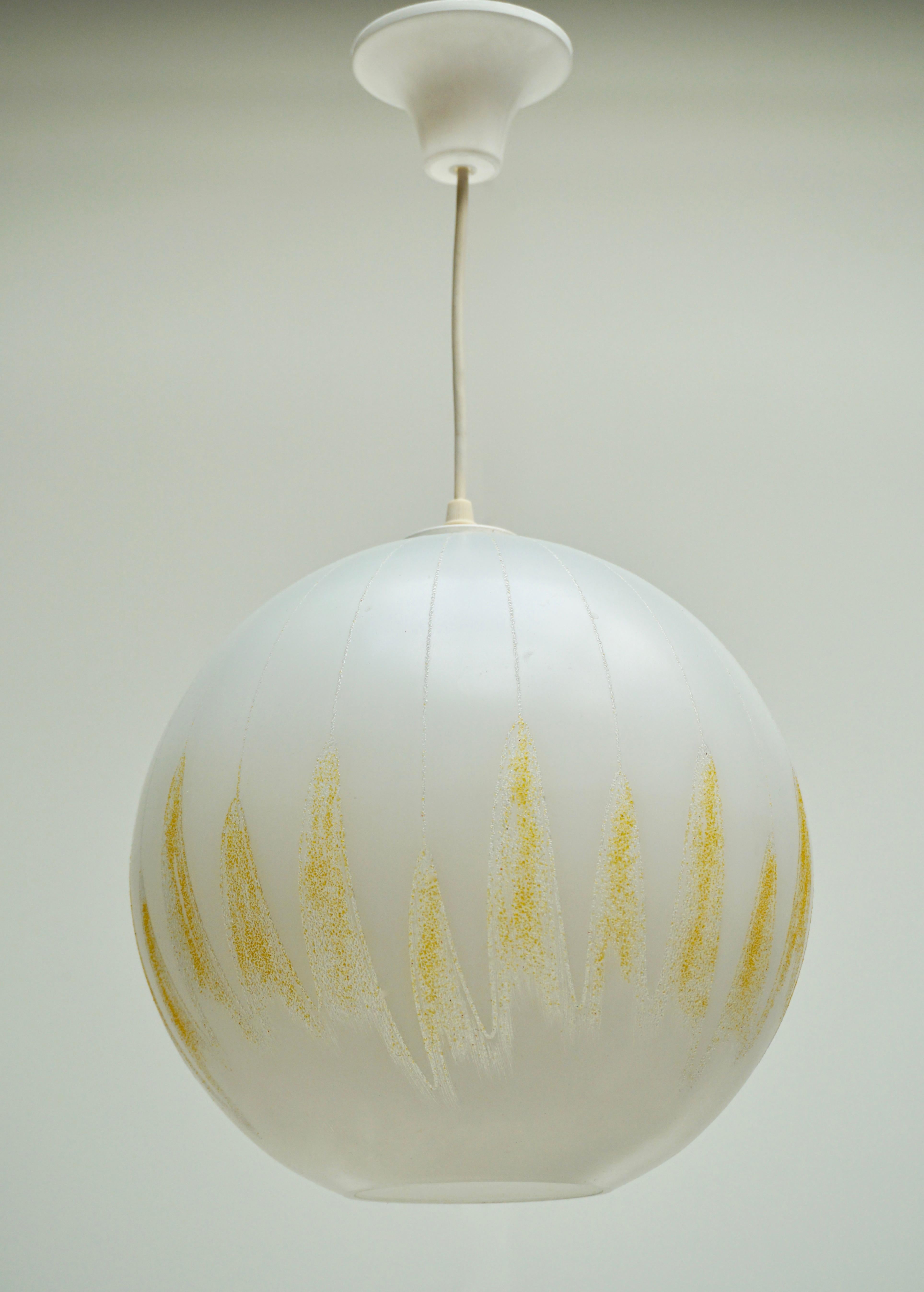 Mid-Century Modern Murano Glass Pendant Light, Italy For Sale