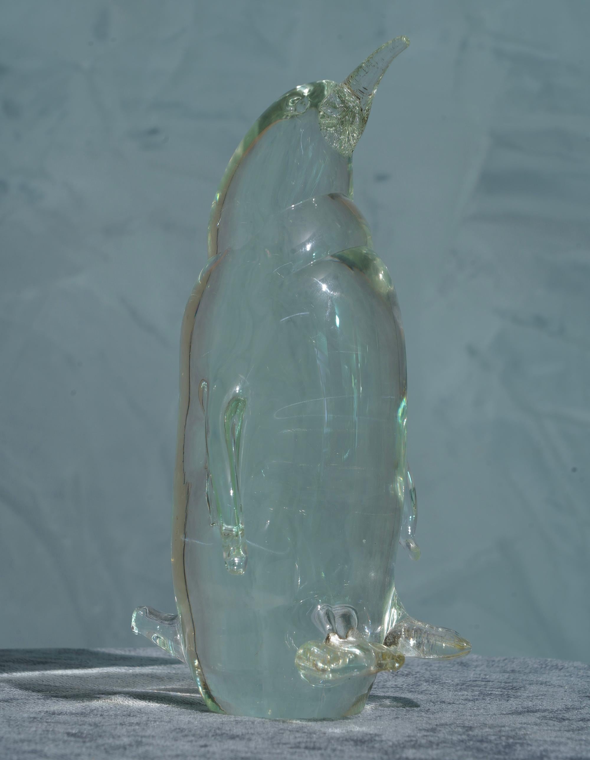 Murano-Glas-Pinguin-Skulptur, 1980 (Ende des 20. Jahrhunderts) im Angebot