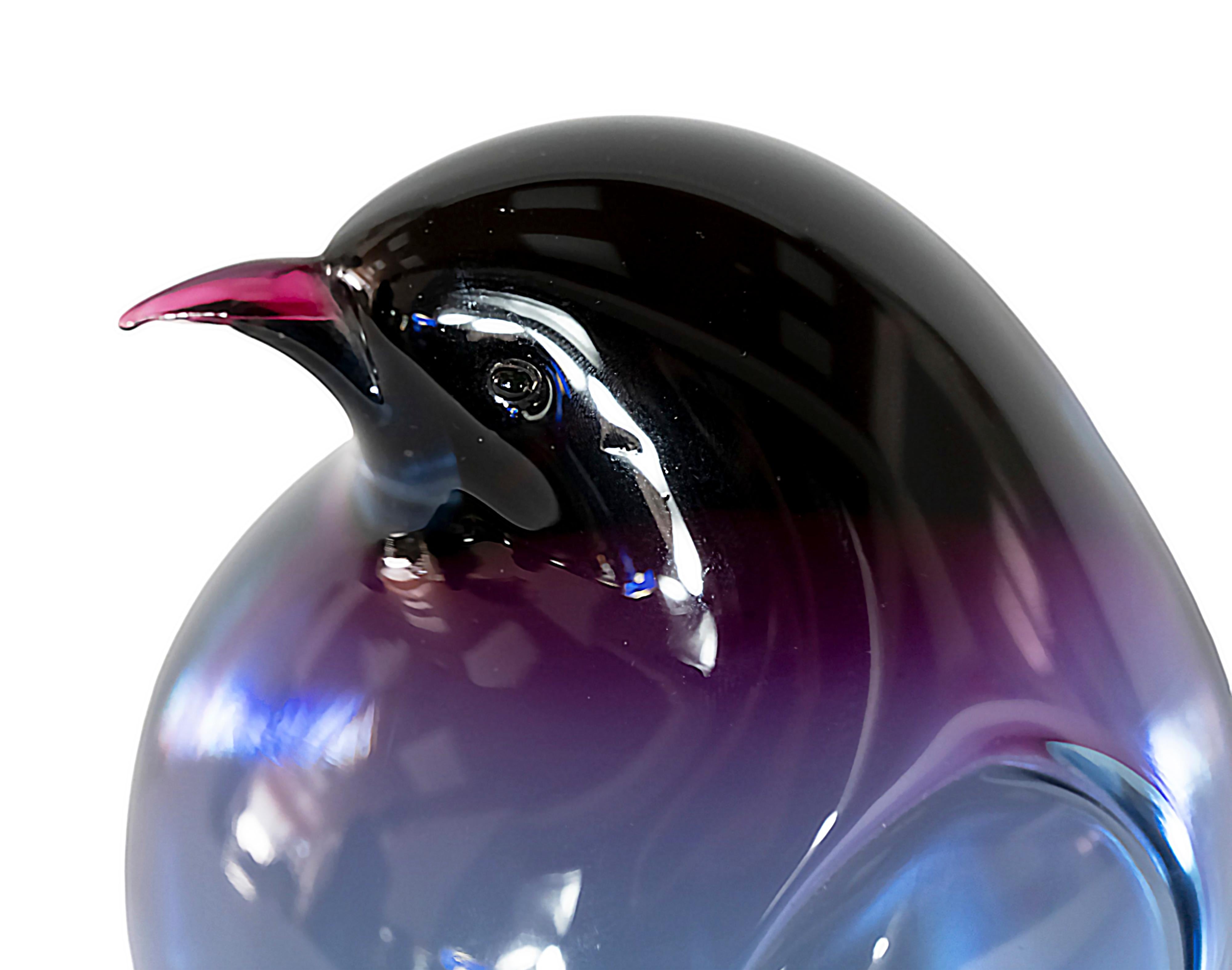 italien Sculpture de pingouin en verre de Murano par Livio Seguso, années 1980 en vente