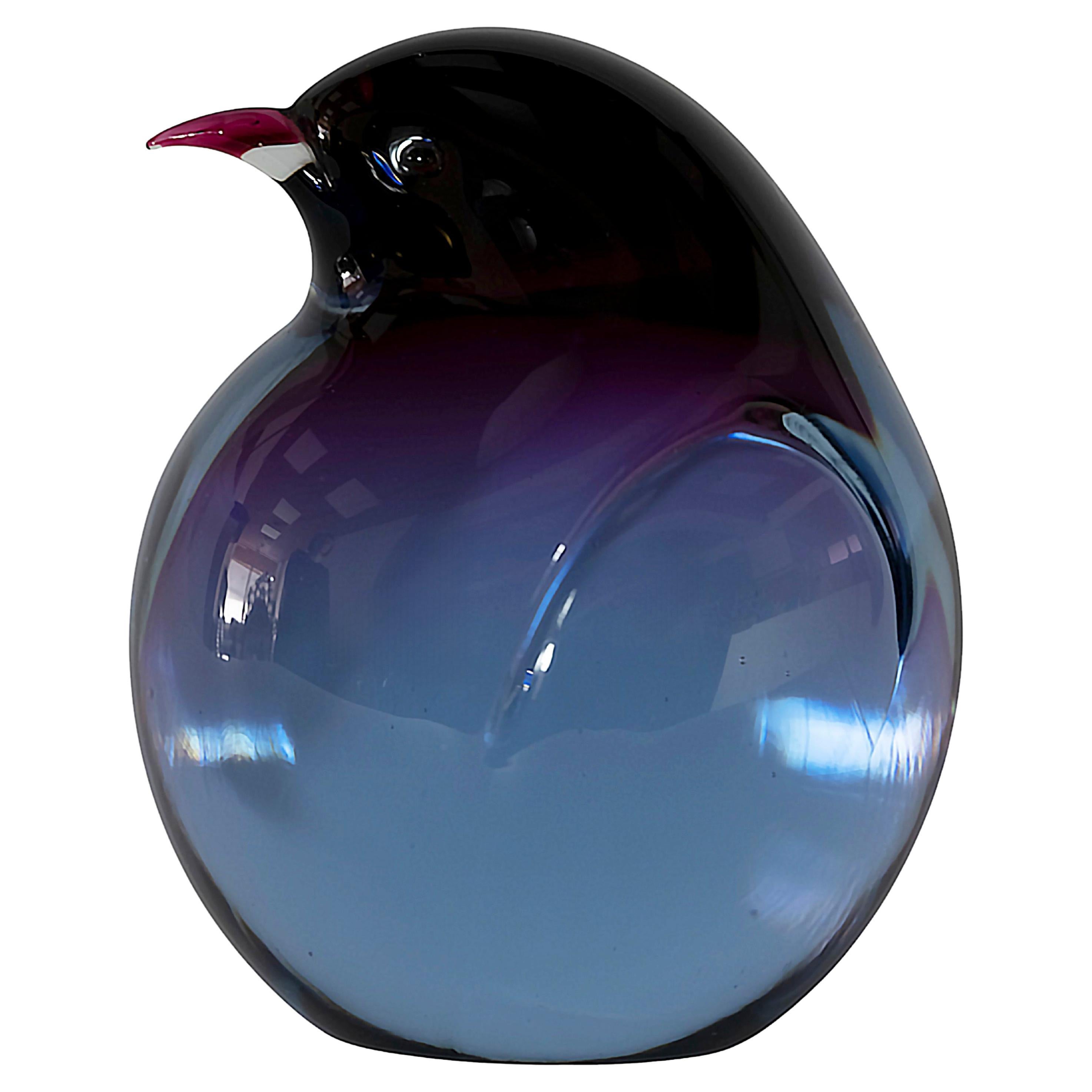 Murano Glass Penguin Sculpture by Livio Seguso, 1980's