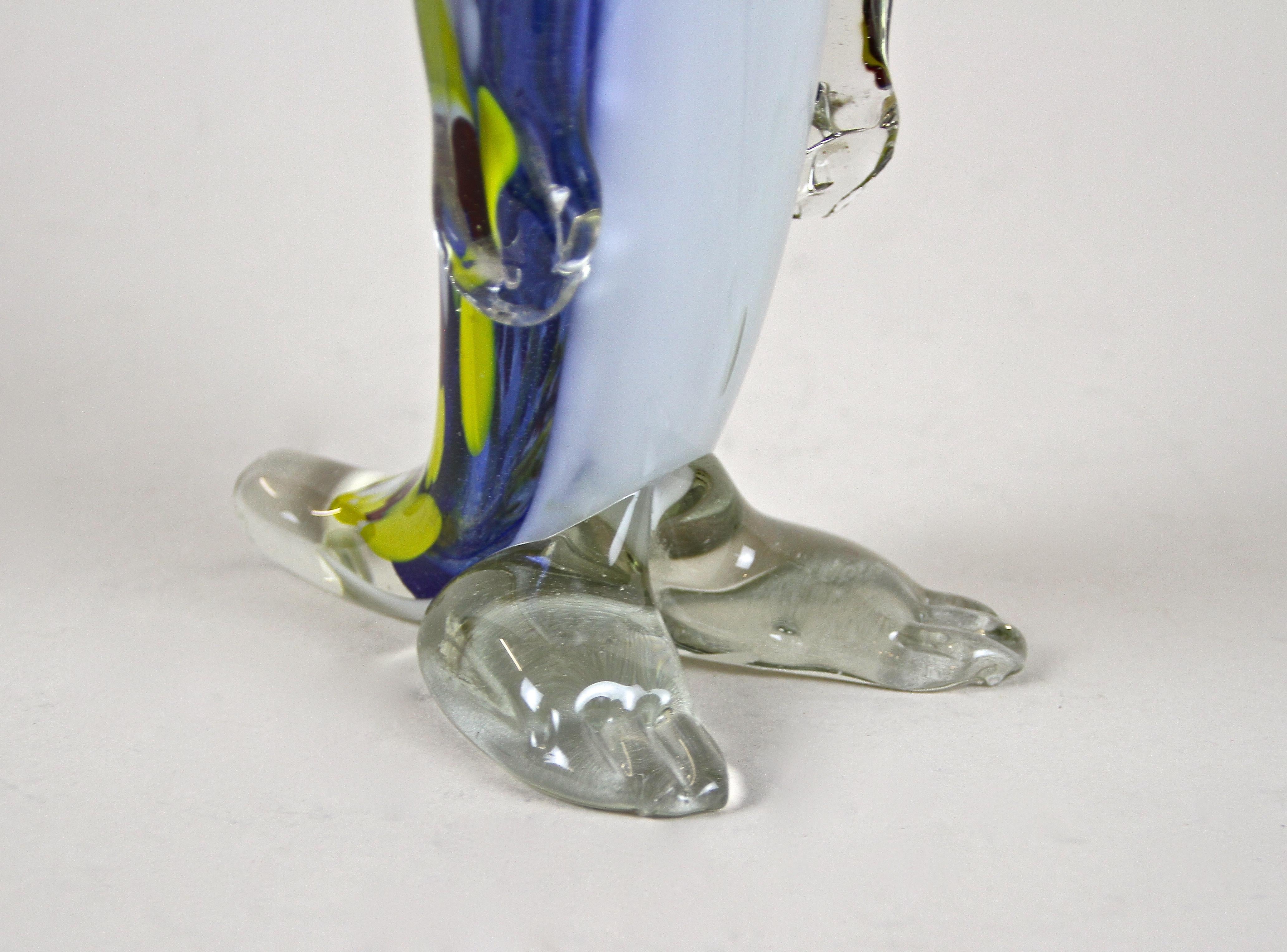 Murano Glass Penguin Vase Mid Century, Italy circa 1960 In Good Condition For Sale In Lichtenberg, AT