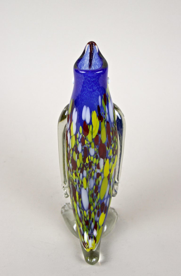 Murano Glass Penguin Vase Mid Century, Italy circa 1960 For Sale at 1stDibs