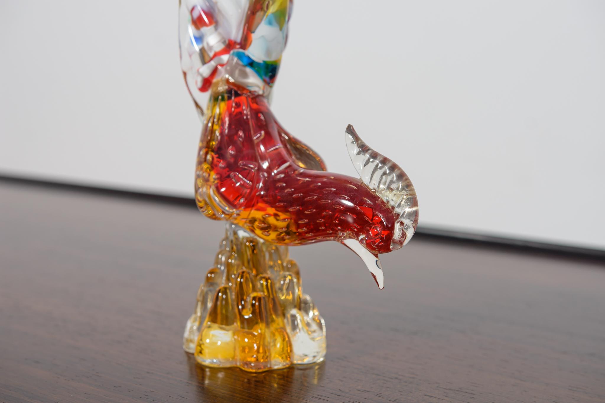 Murano glass pheasant figurine, Italy, 1960s For Sale 1