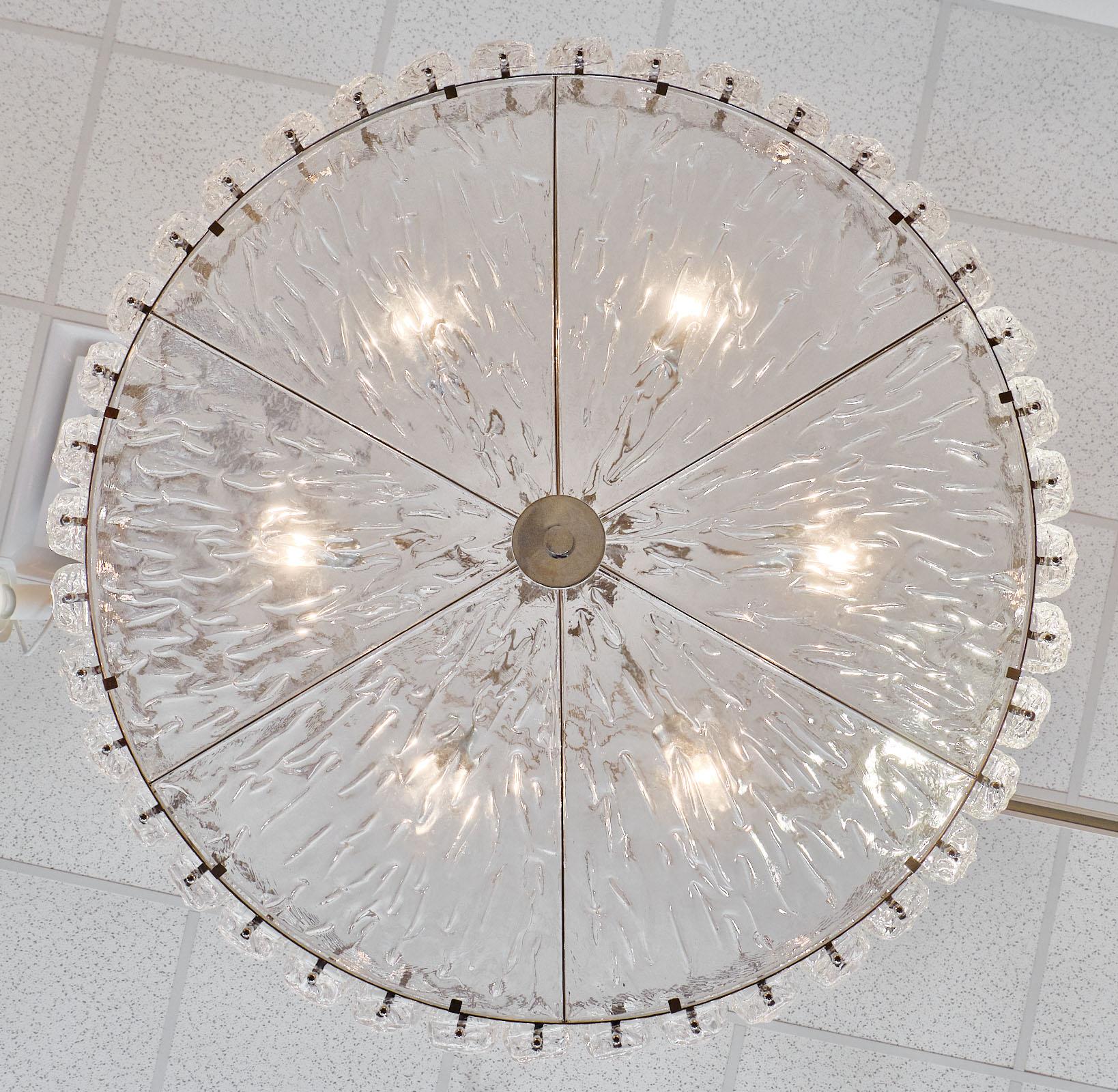 Murano Glass “Piastre” Chandelier For Sale 3