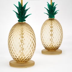 Murano Glass Pineapple Lamps