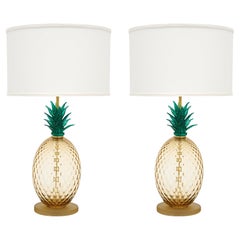 Murano Glass Pineapple Lamps