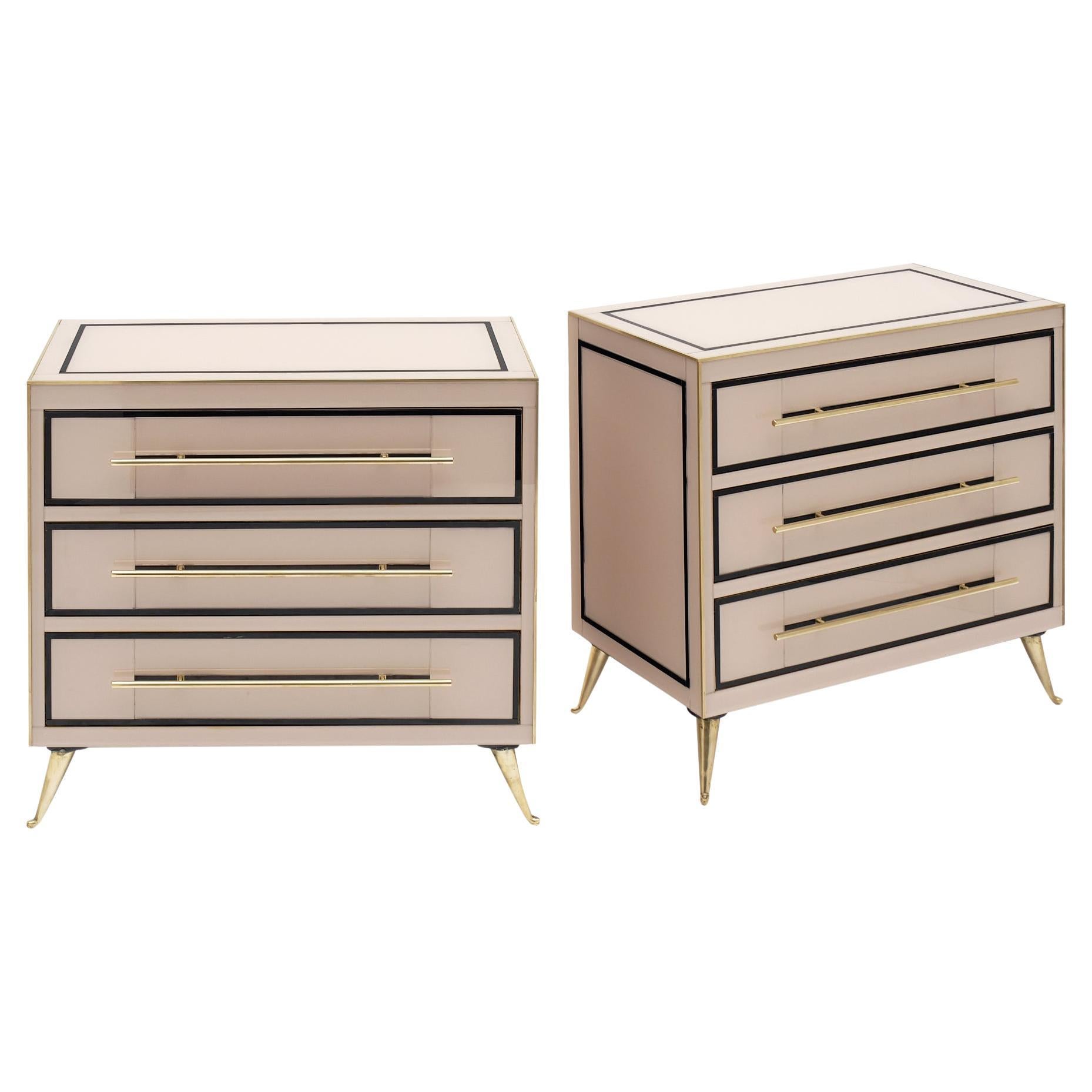 Murano Glass Pink Chests at 1stDibs