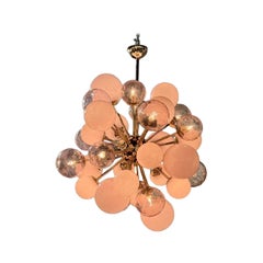 Murano Glass Pink Cloud Chandelier