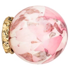 Murano Glas Pink Crown Wandleuchte von Stories Of Italy