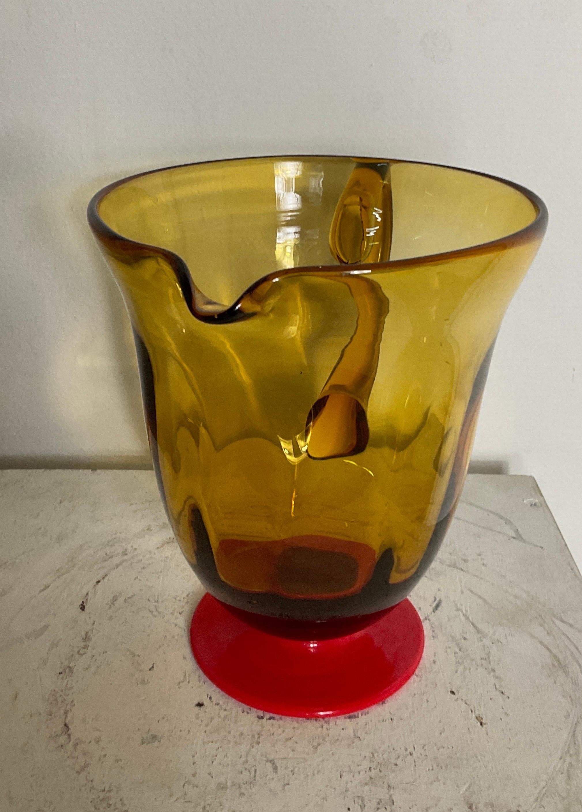 Murano glass pitcher attributable to Vittorio Zecchin, 1930 For Sale 8