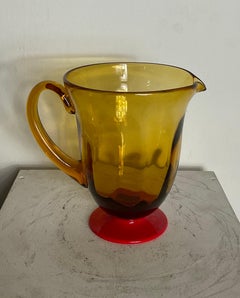Murano glass pitcher attributable to Vittorio Zecchin, 1930