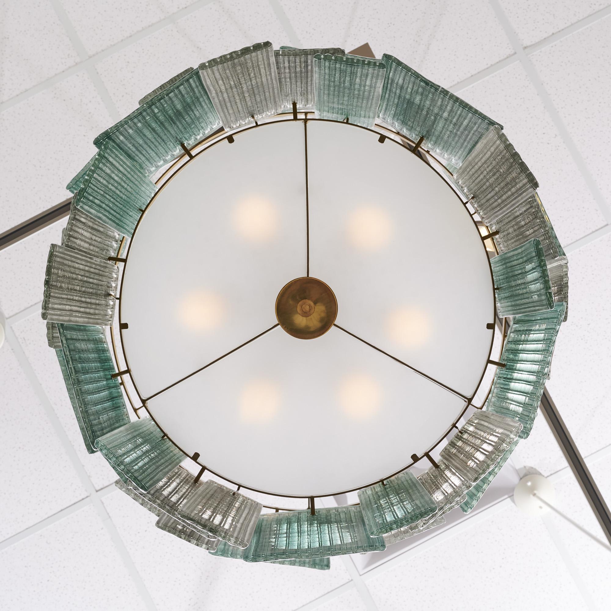 Murano Glass Placche Chandelier For Sale 2