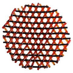 Murano Glass Plate from the Che fare a Murano series by Enzo Mari for Danese