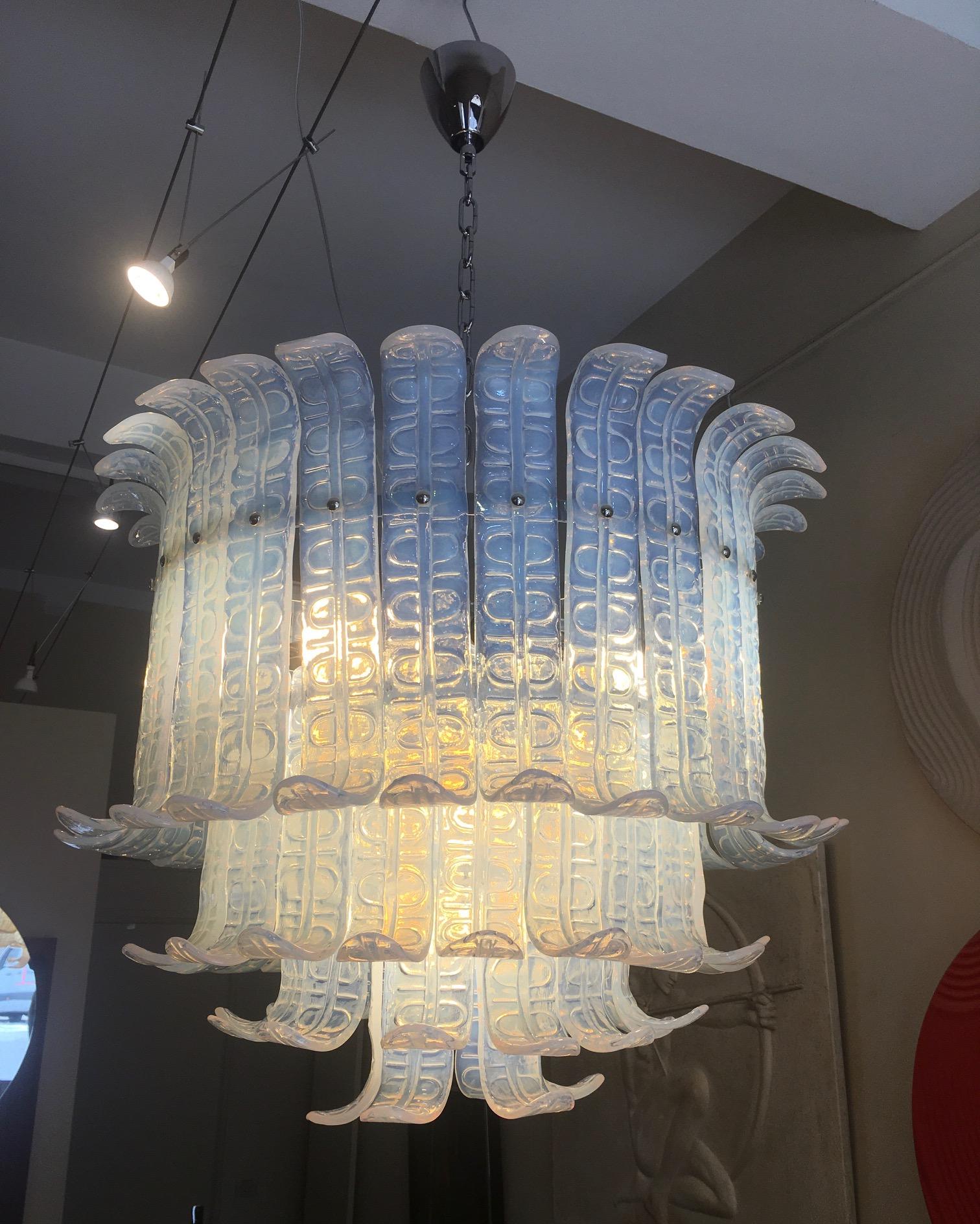 Murano Glass Plate Light, Italy, XXth For Sale 3