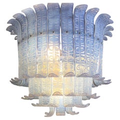 Vintage Murano Glass Plate Light, Italy, XXth