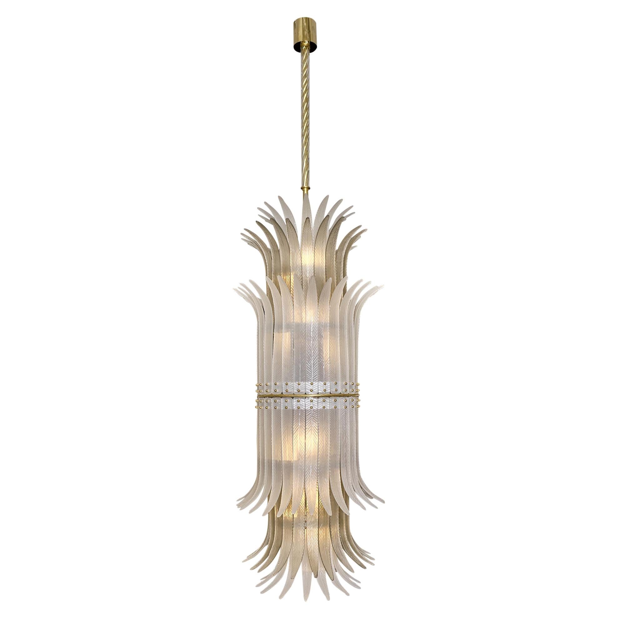 Murano Glass “Plume” Chandelier