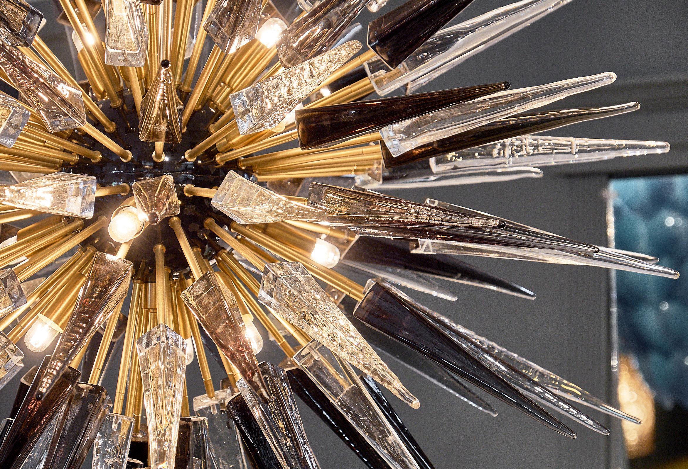Murano Glass Prism Sputnik Chandelier 4