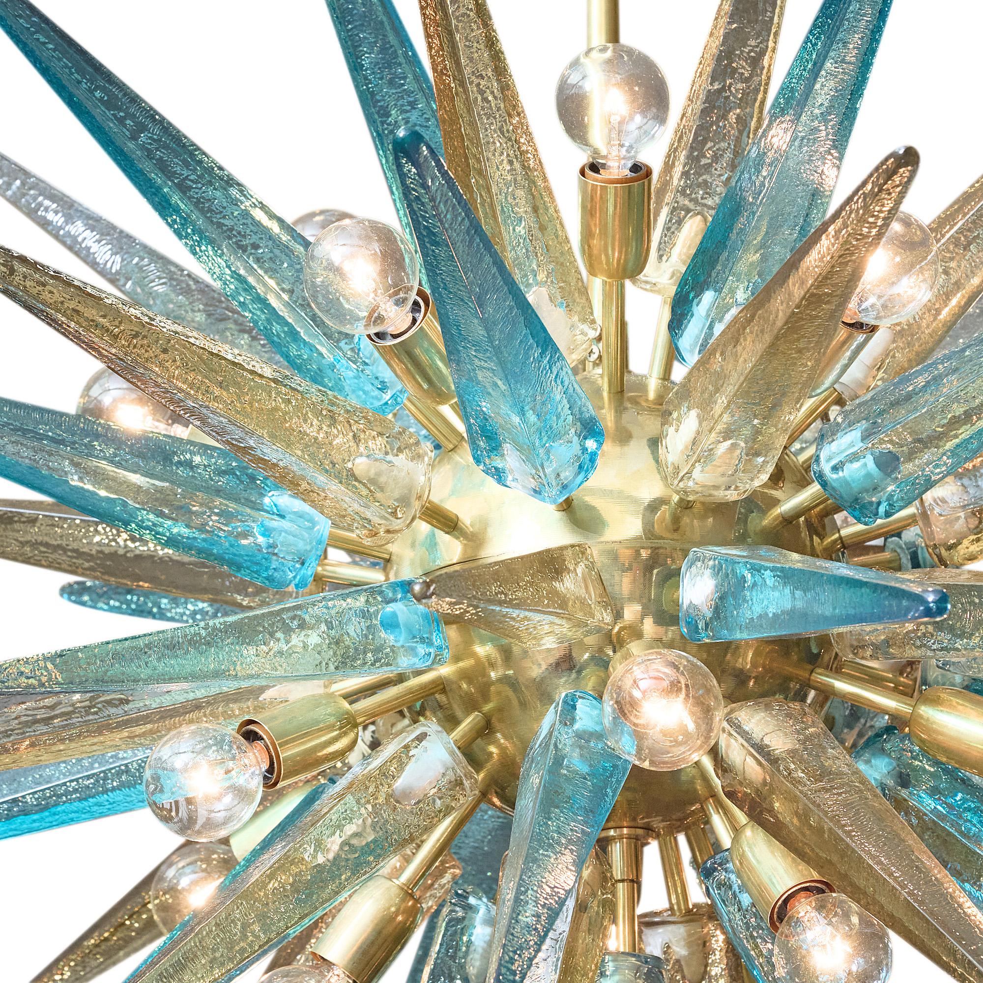 Italian Murano Glass Prism Sputnik For Sale