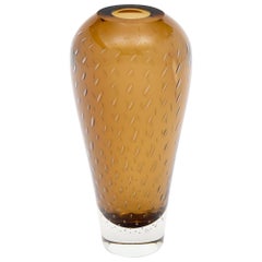 Murano Glass Pulegoso Tobacco Vase