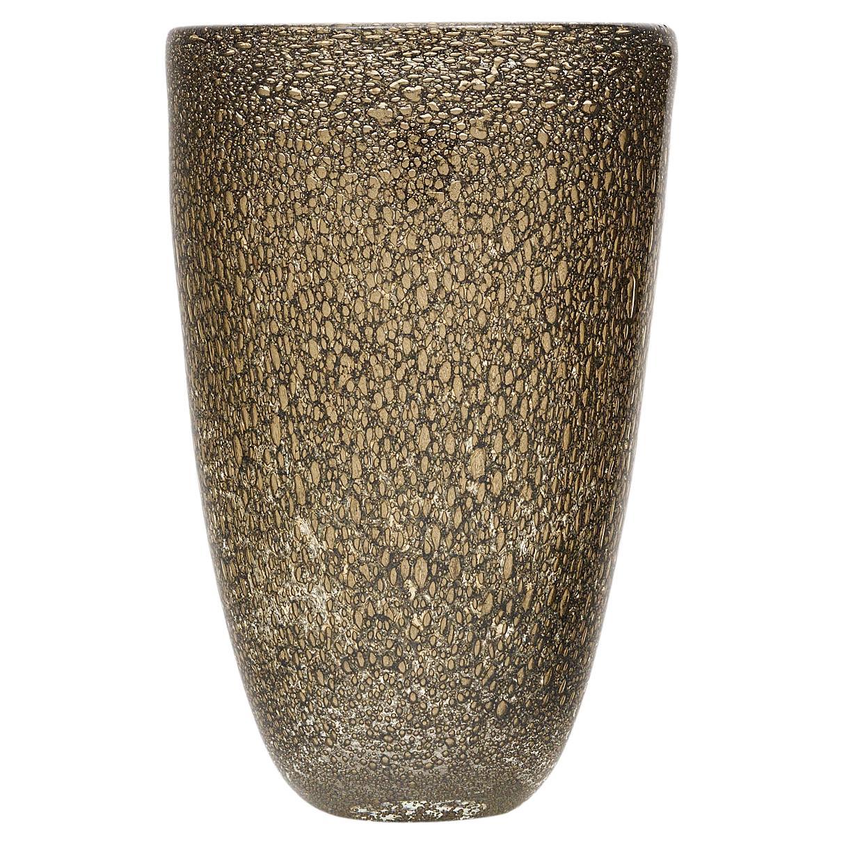 Murano Glass Iridescent ‘Linee’ Vase For Sale at 1stDibs