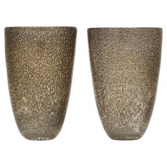 Murano Glass Pulegoso Vases