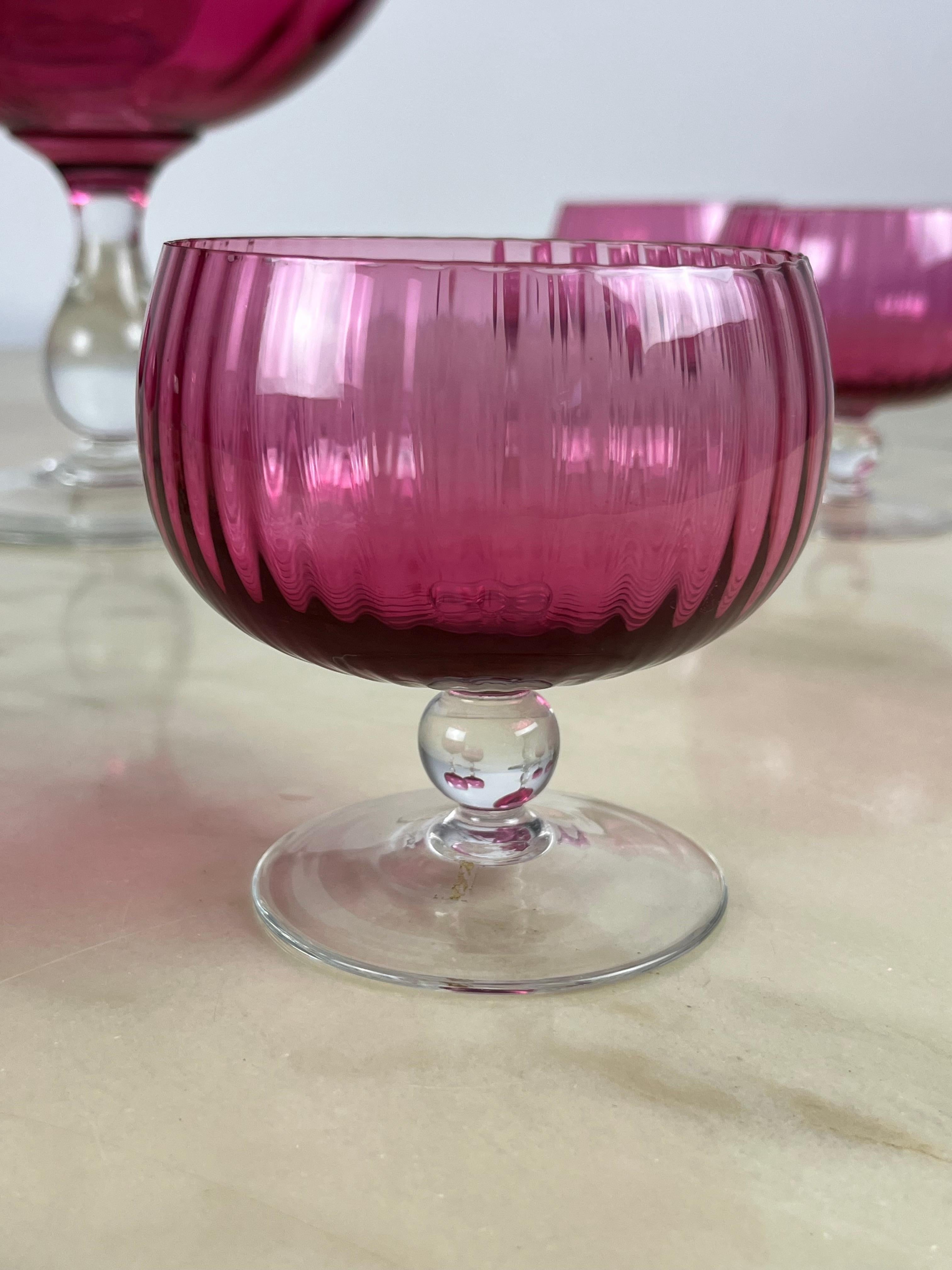 Murano Glass Punch or Sangria Set 1940s For Sale 4