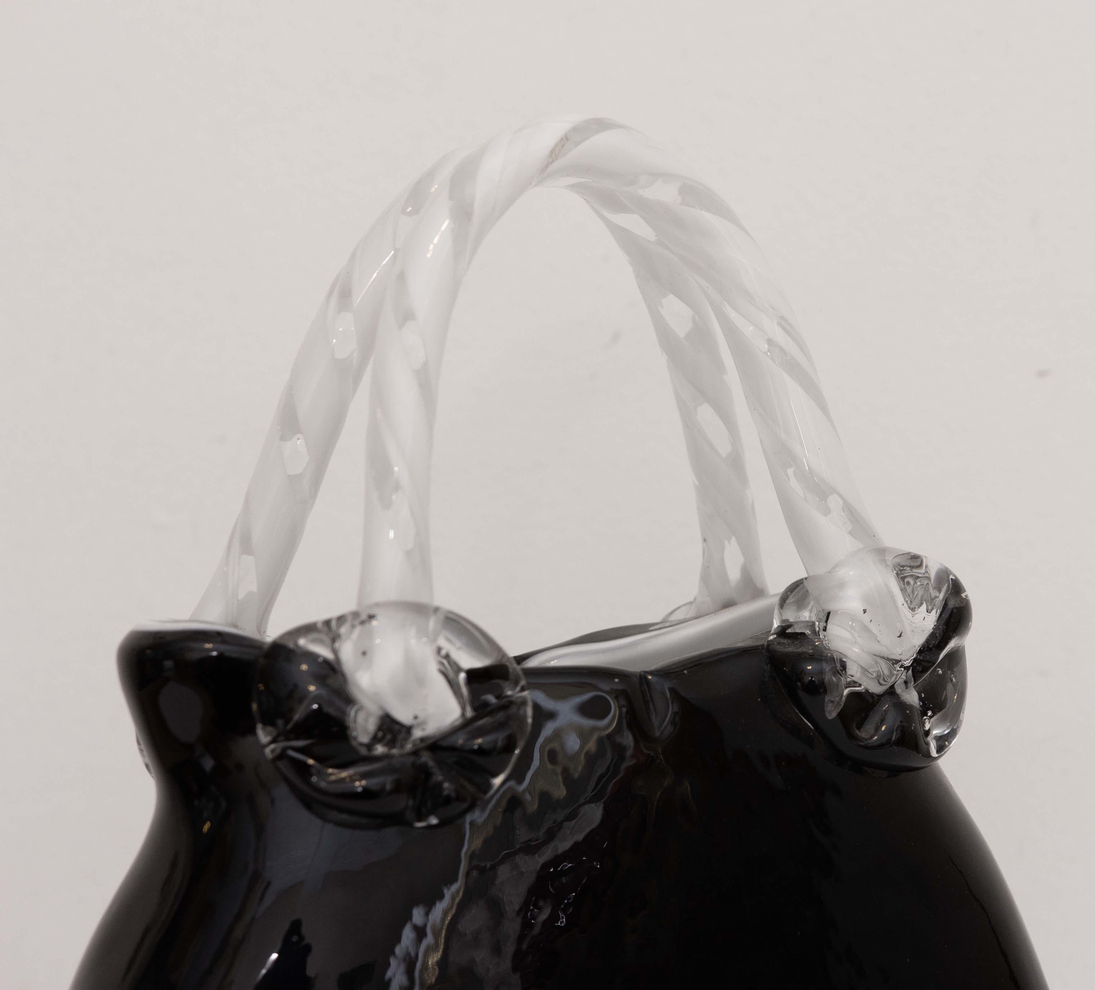 murano glass handbag vase