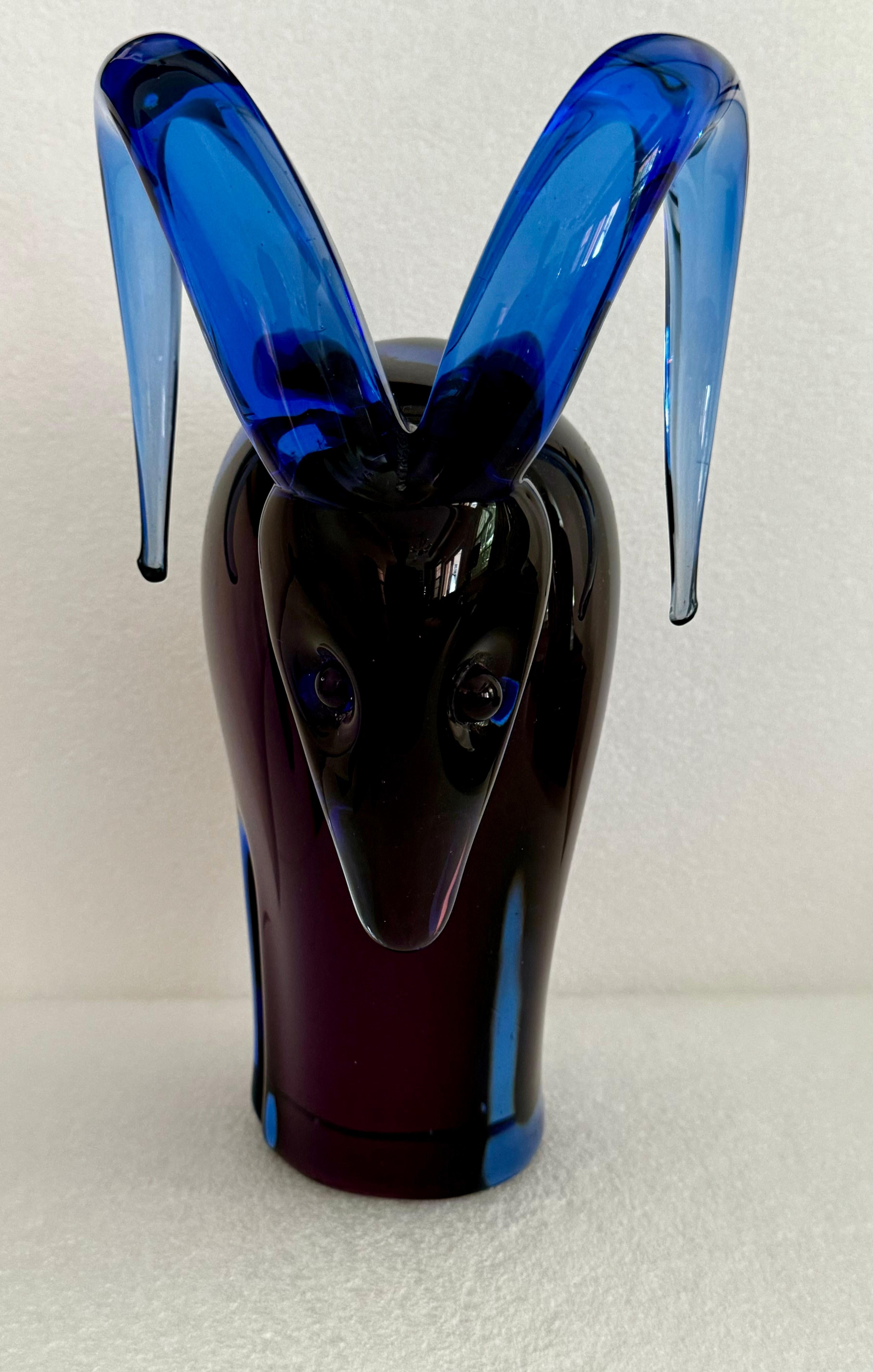 Murano Glass Ram attributed to Flavio Poli In Good Condition In CABA, AR