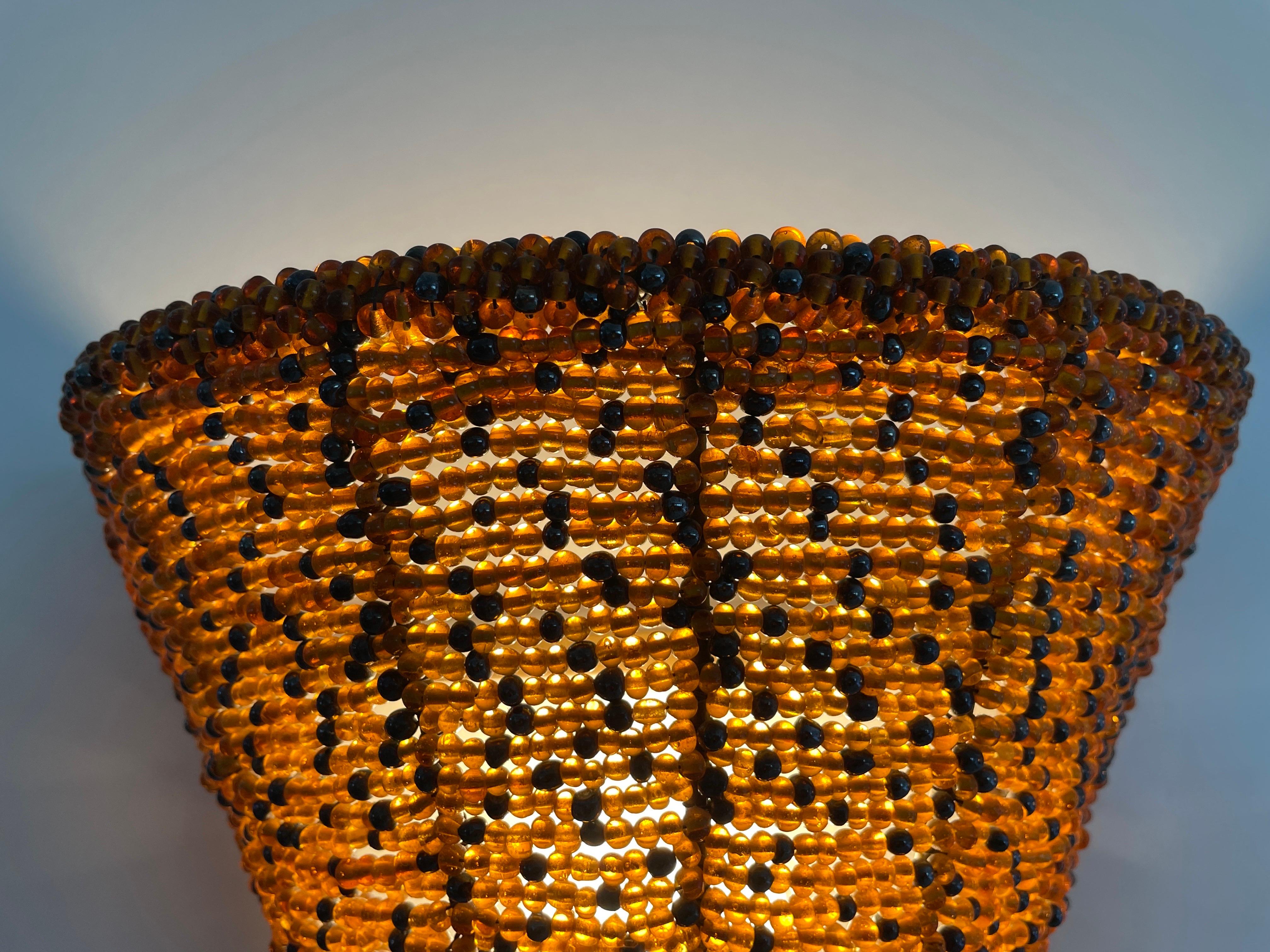 Coppia di lampade in vetro di Murano dal raro design conico, anni '60, Italia in vendita 8