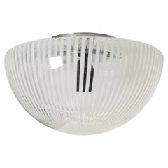 Lampada da incasso a reticello in vetro di Murano, circa 1960