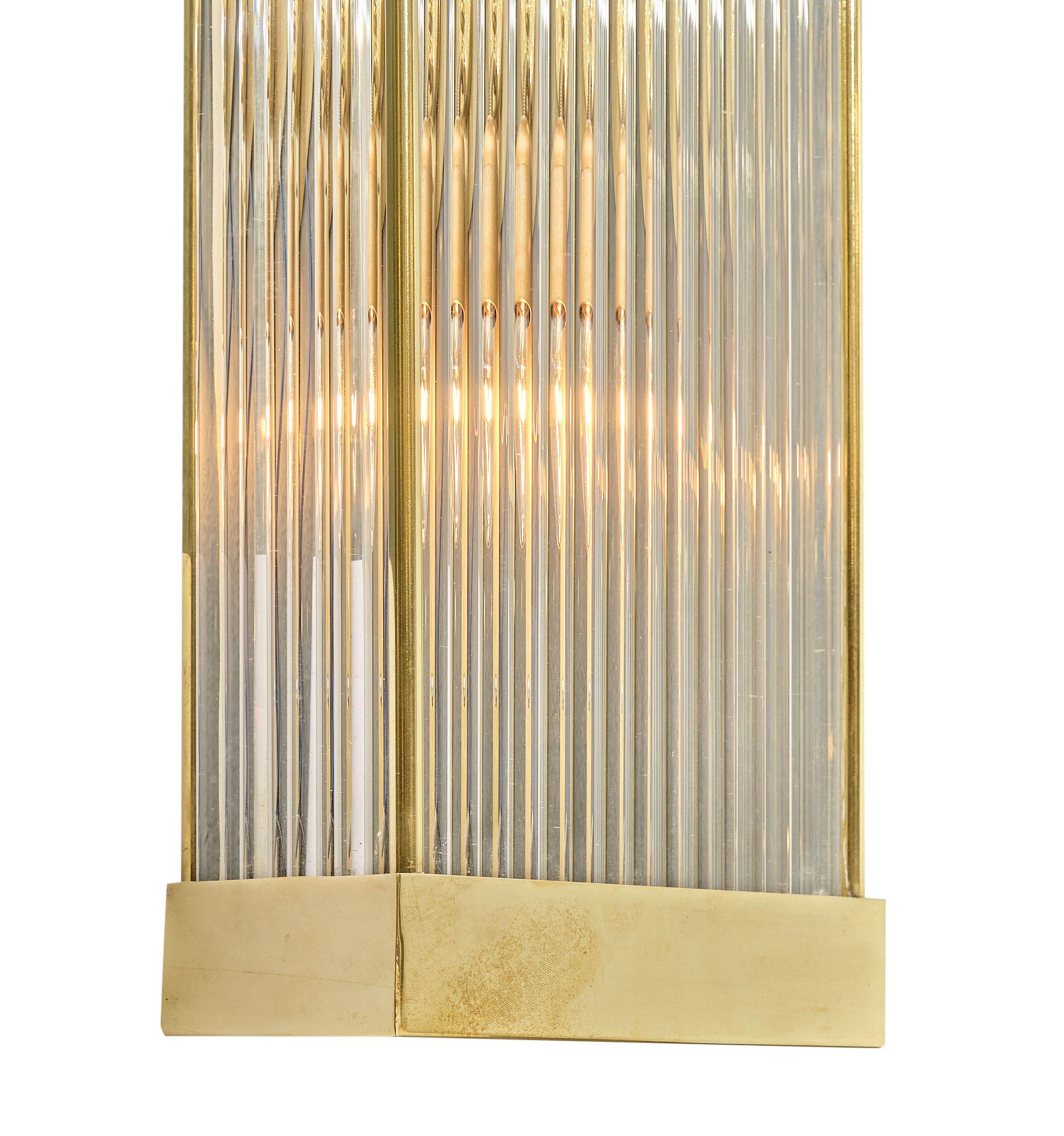 Apliques de varilla de cristal de Murano Moderno en venta