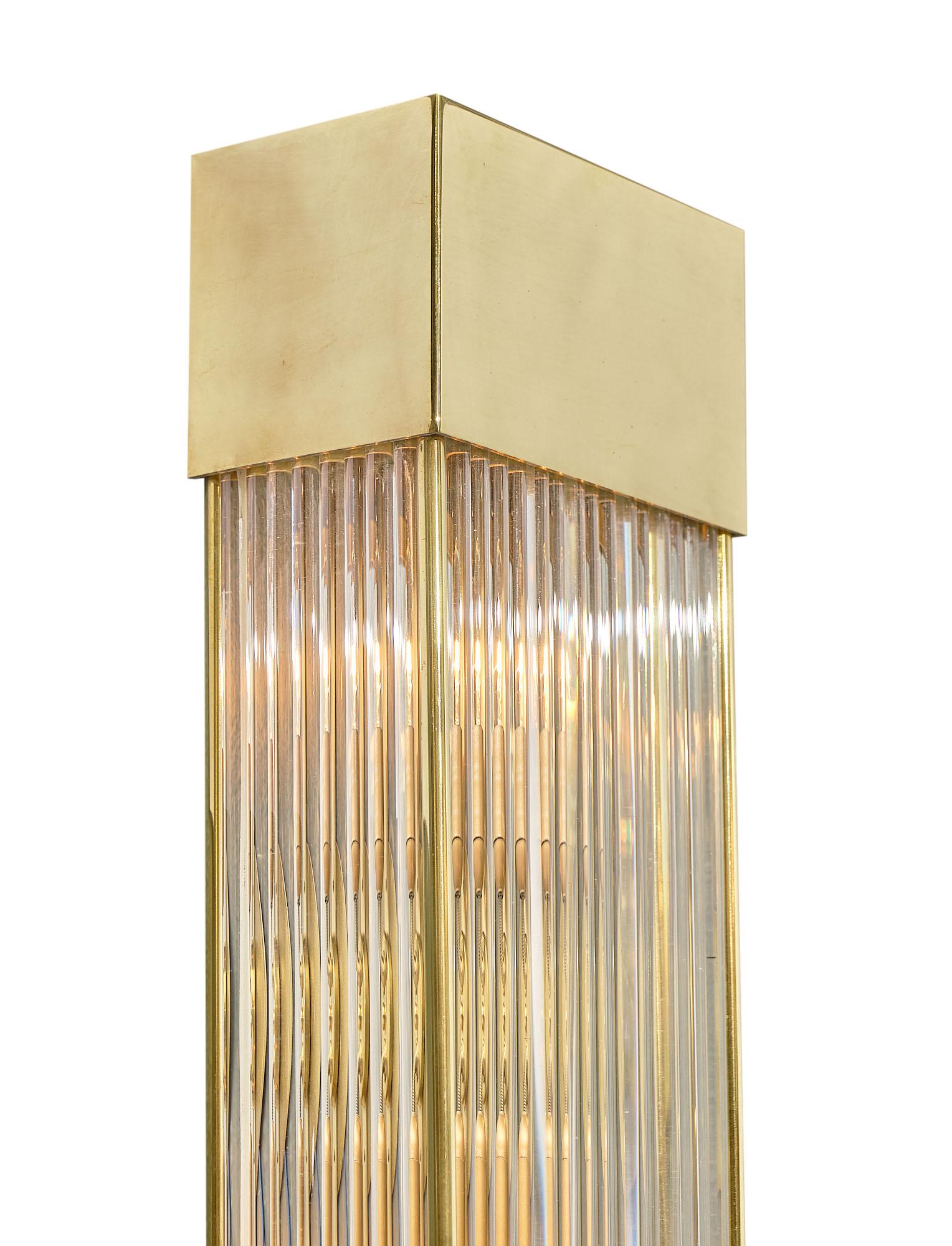 Modern Murano Glass Rod Sconces For Sale